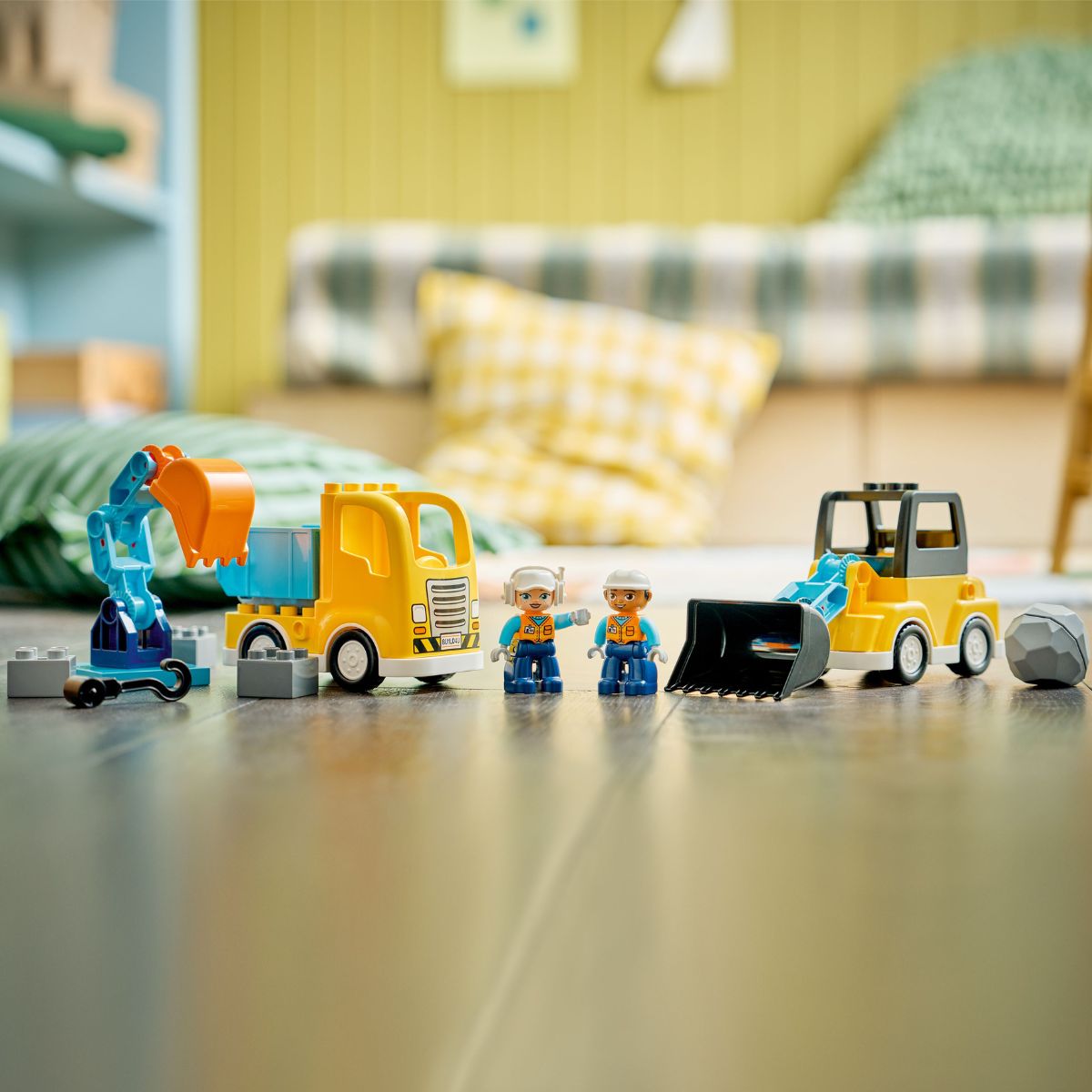 Đồ Chơi Lắp Ráp 3 Trong 1: Xe Công Trình LEGO DUPLO 10475 (22 chi tiết)