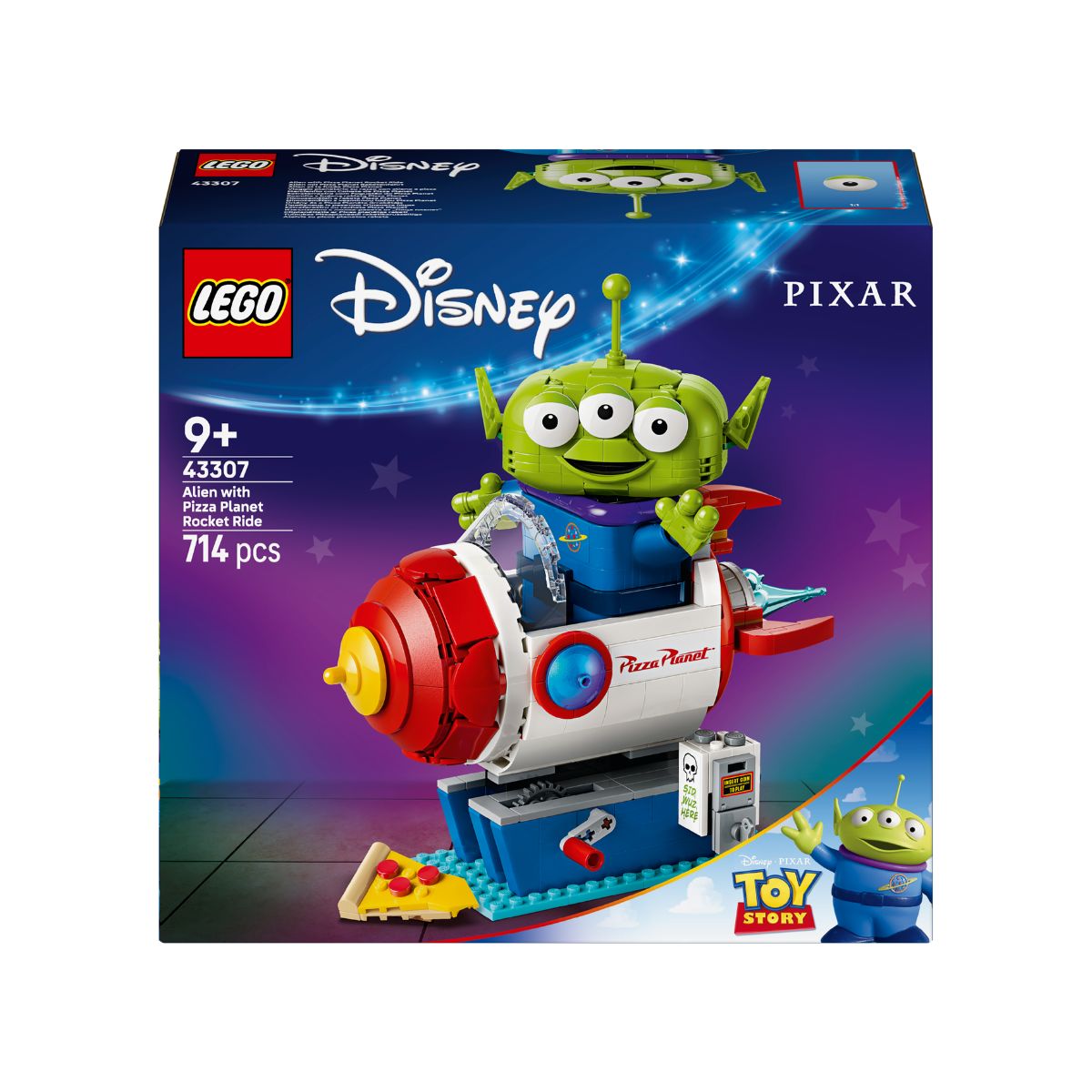 Đồ Chơi Lắp Ráp Alien Và Tên Lửa Pizza Planet LEGO DISNEY PRINCESS 43307