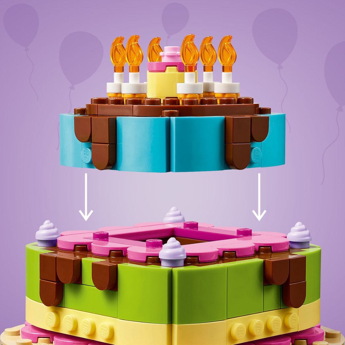 Đồ Chơi Lắp Ráp Bánh Kem Sinh Nhật LEGO SEASONS AND OCCASIONS 40815 (219 chi tiết)