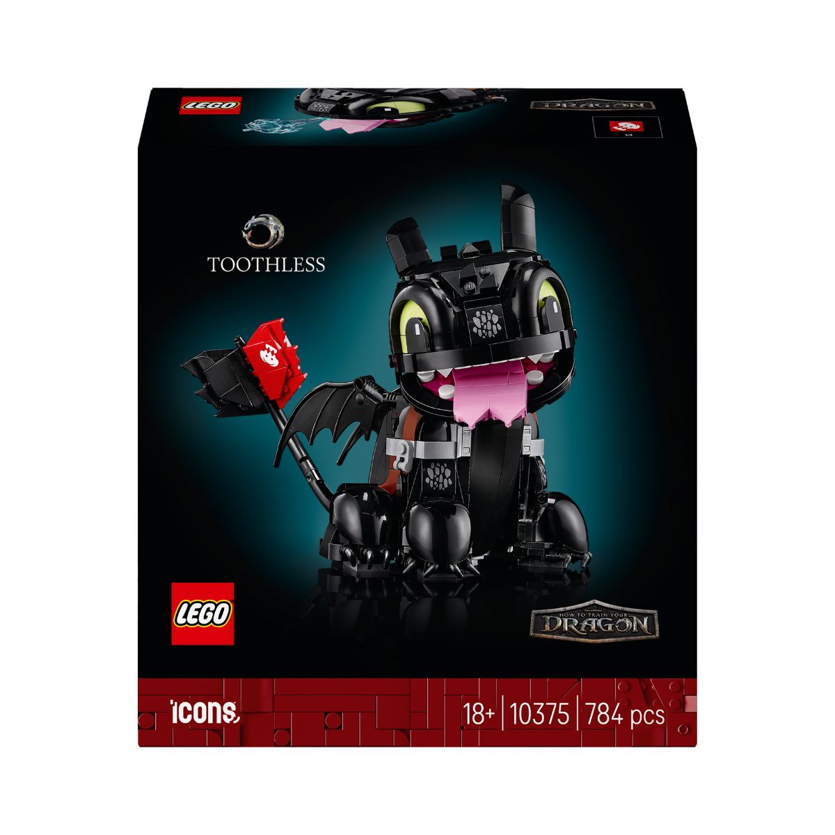 Đồ Chơi Lắp Ráp Bí Kíp Luyện Rồng: Toothless LEGO ICONS 10375