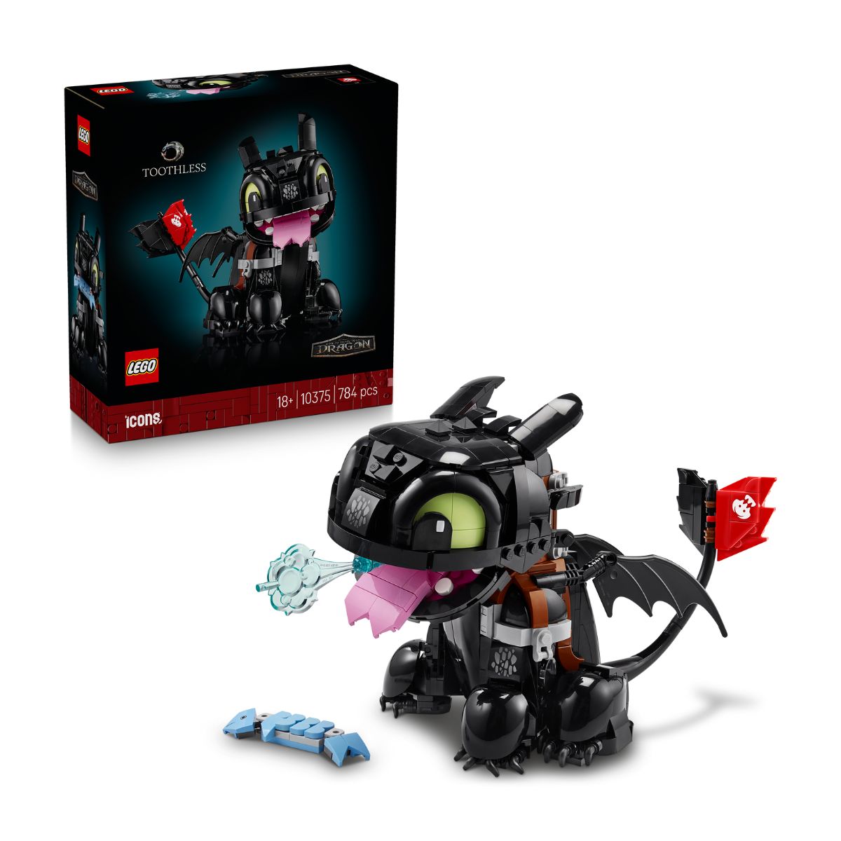 Đồ Chơi Lắp Ráp Bí Kíp Luyện Rồng: Toothless LEGO ICONS 10375
