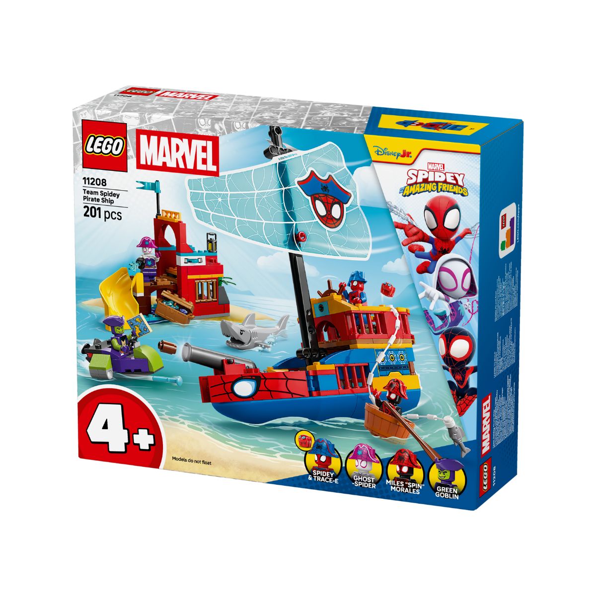 Đồ Chơi Lắp Ráp Biệt Đội Người Nhện Và Tàu Cướp Biển LEGO SPIDEY 11208 (201 chi tiết)