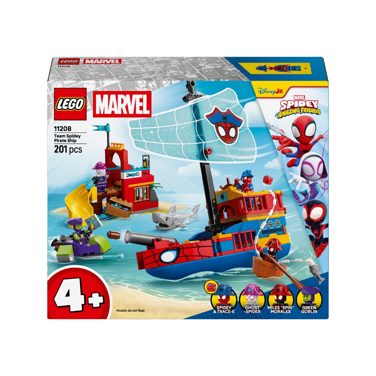 Đồ Chơi Lắp Ráp Biệt Đội Người Nhện Và Tàu Cướp Biển LEGO SPIDEY 11208 (201 chi tiết)