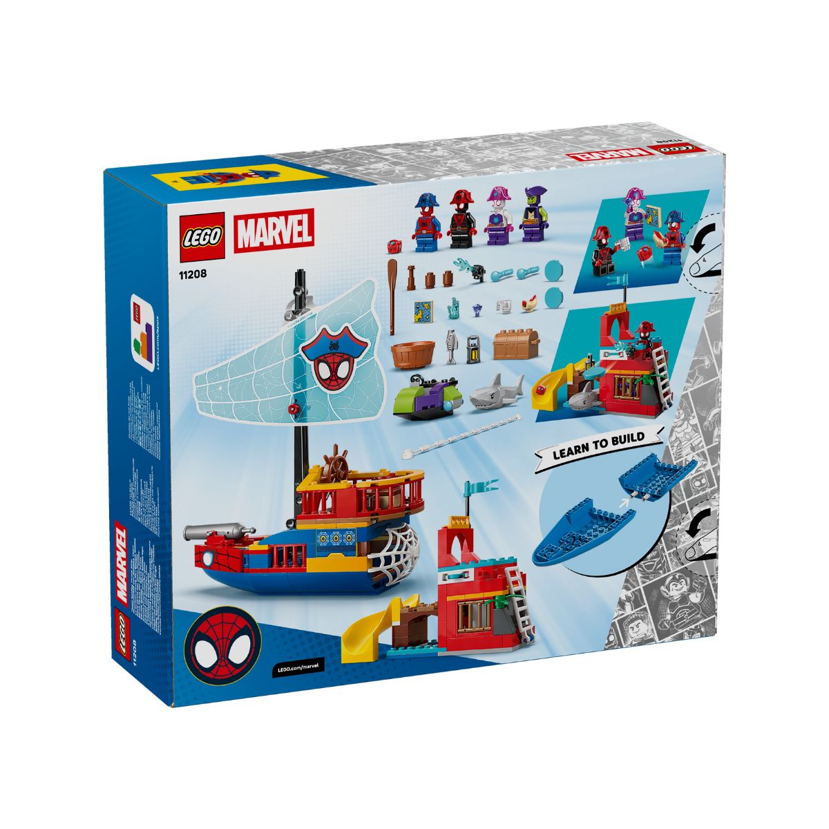 Đồ Chơi Lắp Ráp Biệt Đội Người Nhện Và Tàu Cướp Biển LEGO SPIDEY 11208 (201 chi tiết)