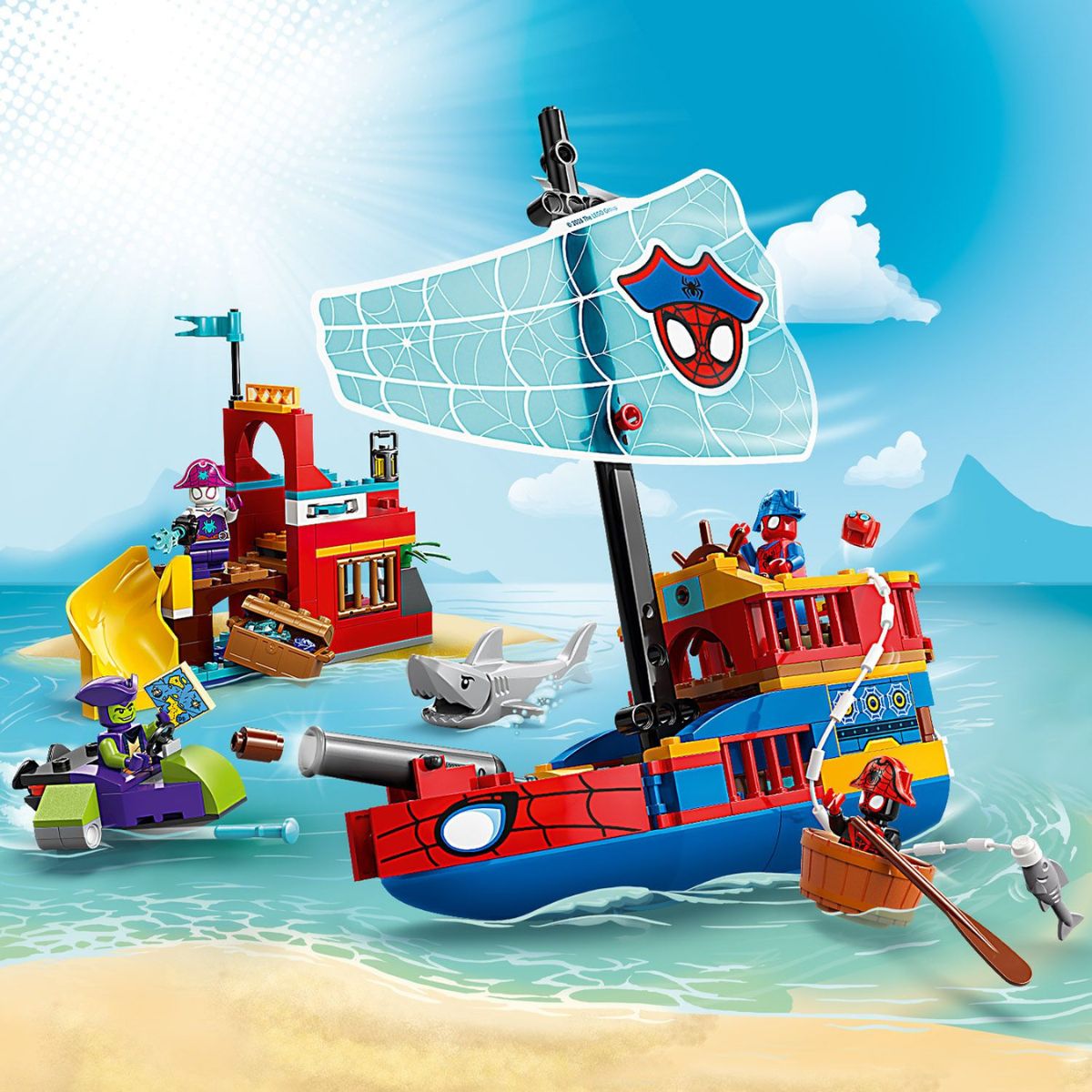 Đồ Chơi Lắp Ráp Biệt Đội Người Nhện Và Tàu Cướp Biển LEGO SPIDEY 11208 (201 chi tiết)
