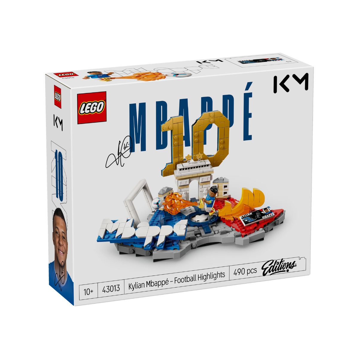 Đồ Chơi Lắp Ráp Biểu Tượng Sân Cỏ Kylian Mbappé LEGO EDITIONS SPORTS 43013