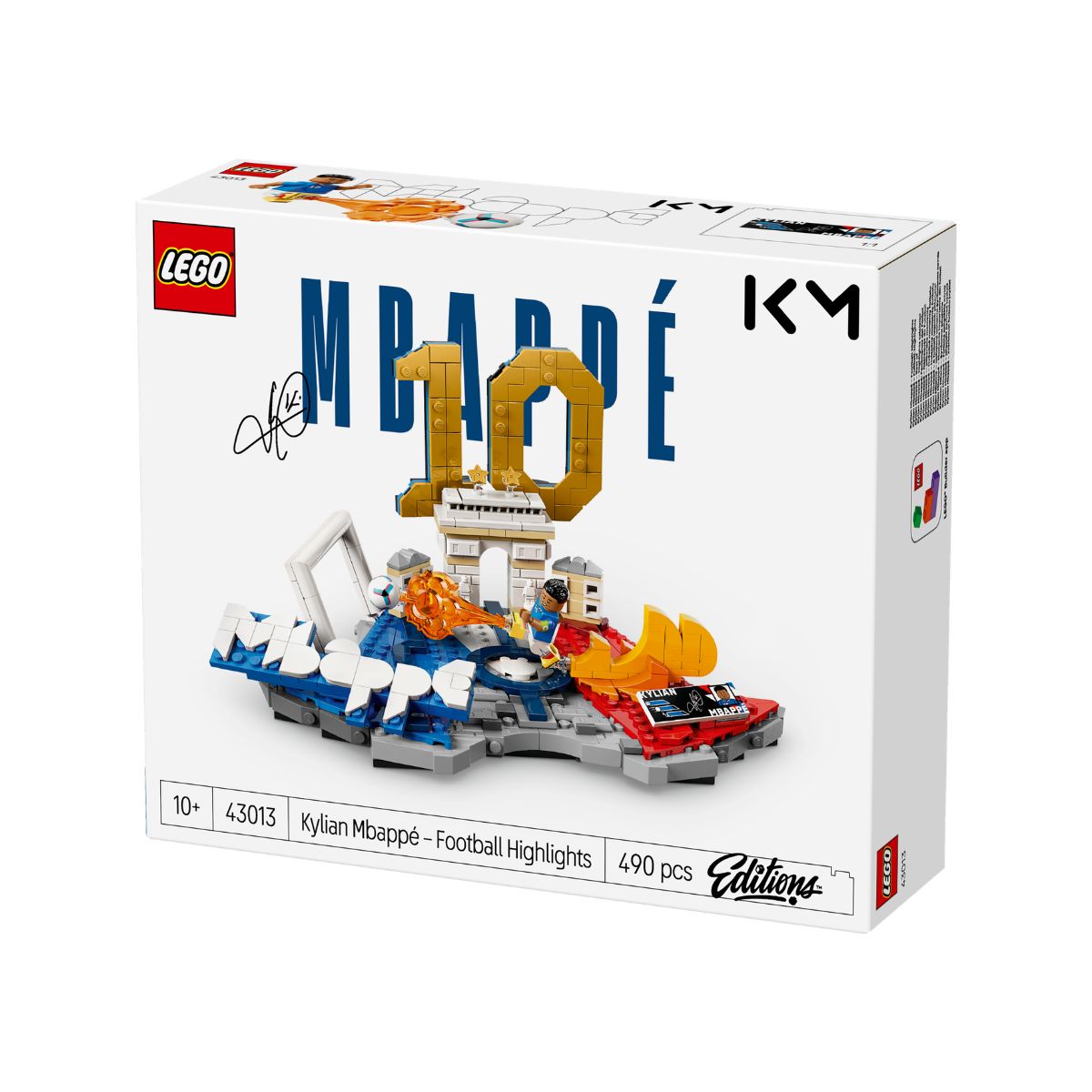 Đồ Chơi Lắp Ráp Biểu Tượng Sân Cỏ Kylian Mbappé LEGO EDITIONS SPORTS 43013