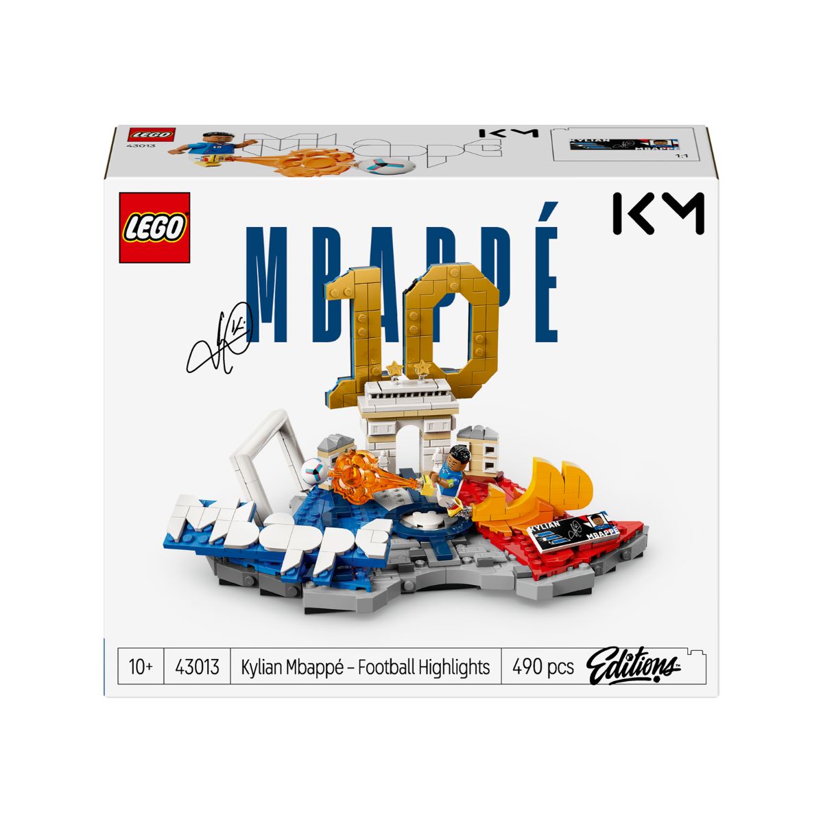 Đồ Chơi Lắp Ráp Biểu Tượng Sân Cỏ Kylian Mbappé LEGO EDITIONS SPORTS 43013