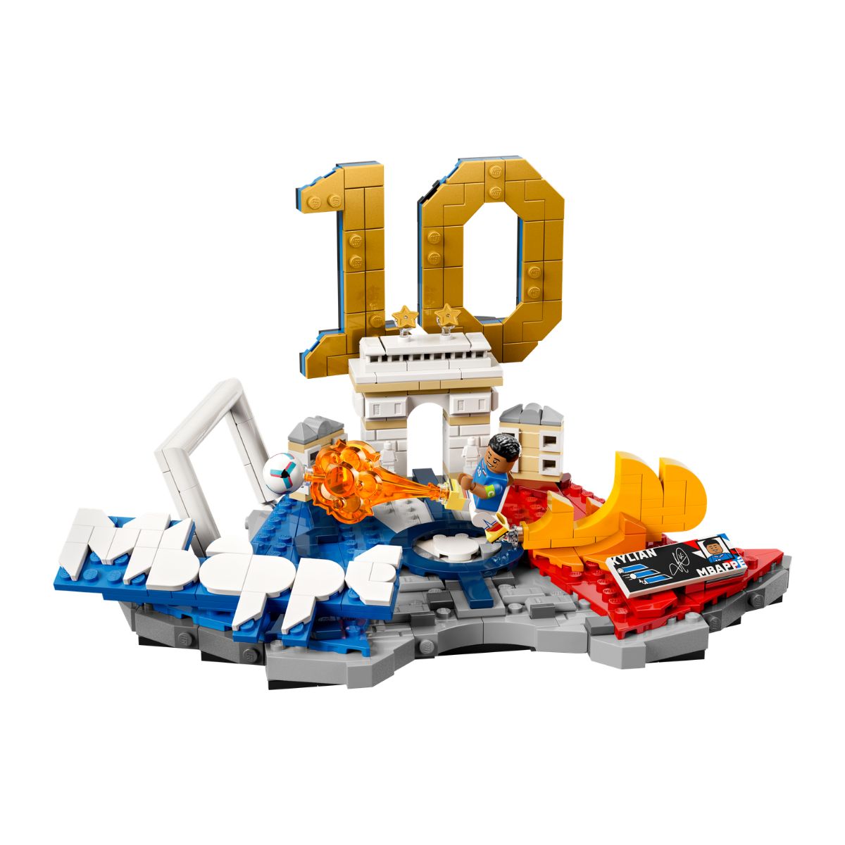 Đồ Chơi Lắp Ráp Biểu Tượng Sân Cỏ Kylian Mbappé LEGO EDITIONS SPORTS 43013