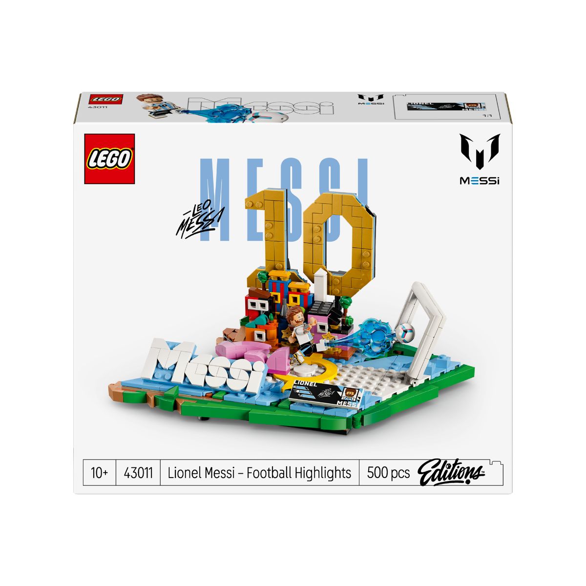 Đồ Chơi Lắp Ráp Biểu Tượng Sân Cỏ Lionel Messi LEGO EDITIONS SPORTS 43011