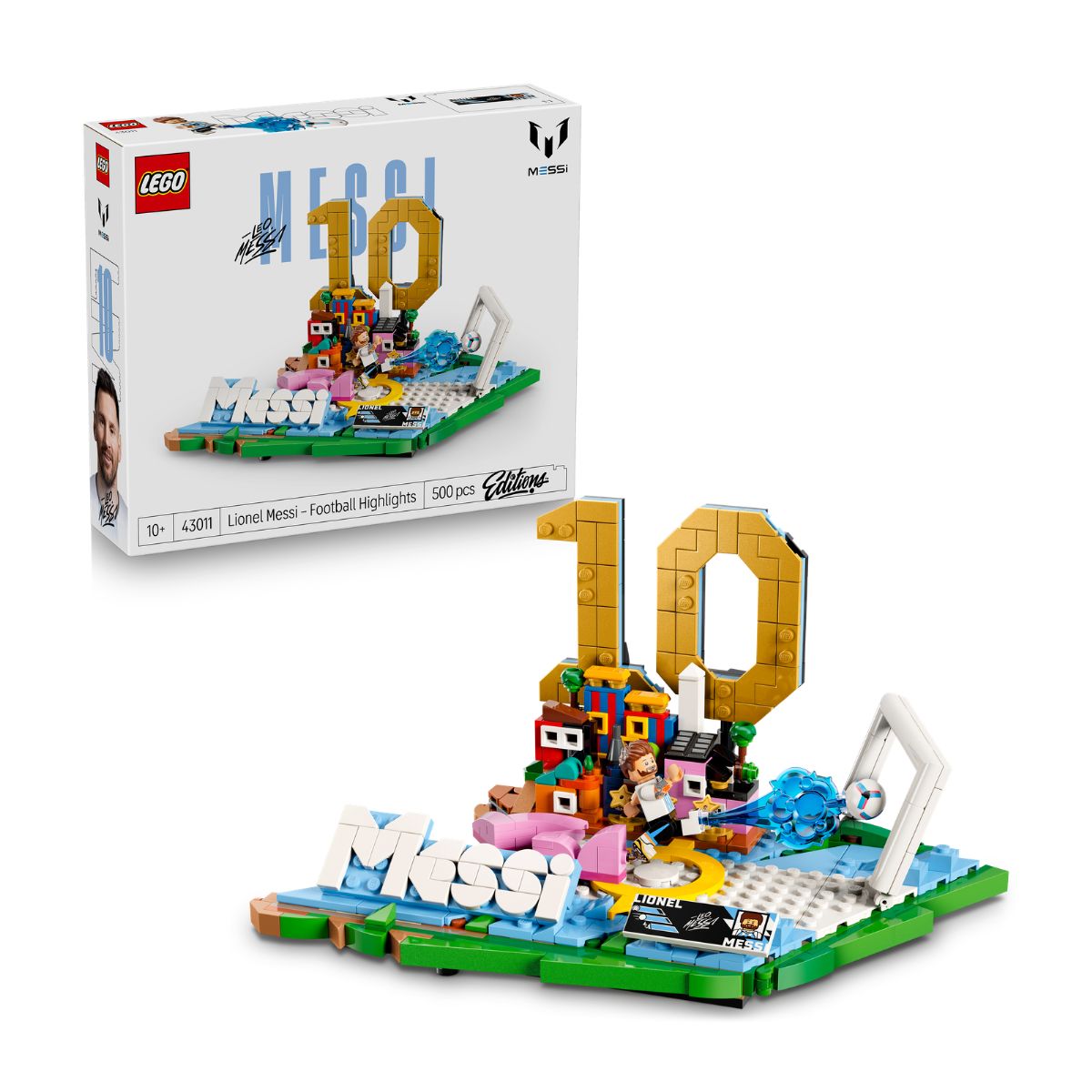 Đồ Chơi Lắp Ráp Biểu Tượng Sân Cỏ Lionel Messi LEGO EDITIONS SPORTS 43011