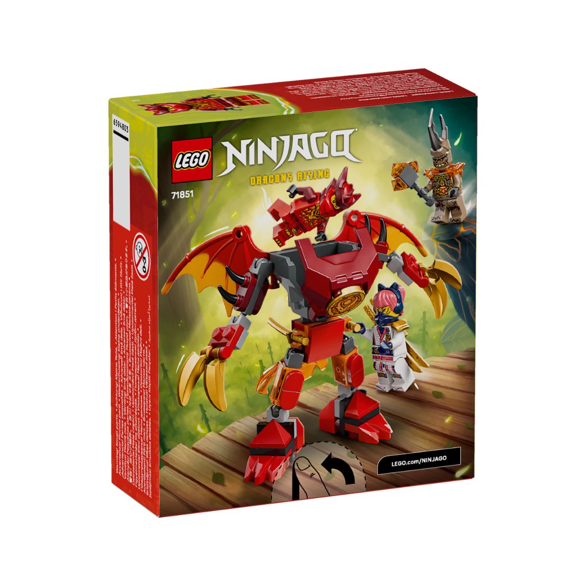 Đồ Chơi Lắp Ráp Bộ Chiến Đấu Chiến Giáp Rồng Của Kai LEGO NINJAGO 71851 (85 chi tiết)