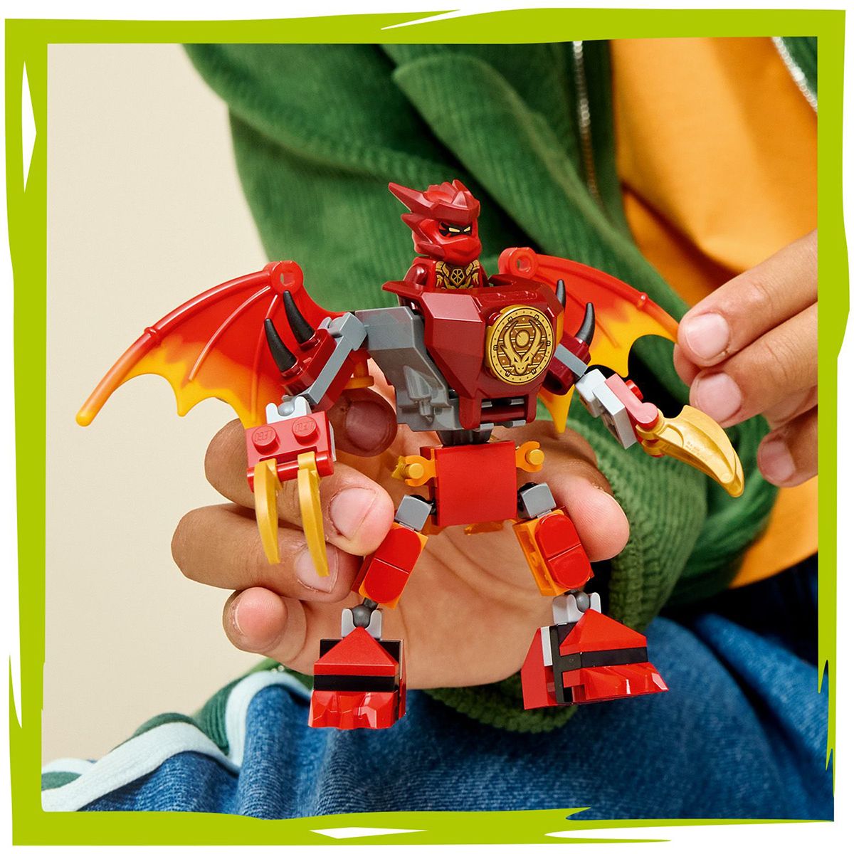 Đồ Chơi Lắp Ráp Bộ Chiến Đấu Chiến Giáp Rồng Của Kai LEGO NINJAGO 71851 (85 chi tiết)