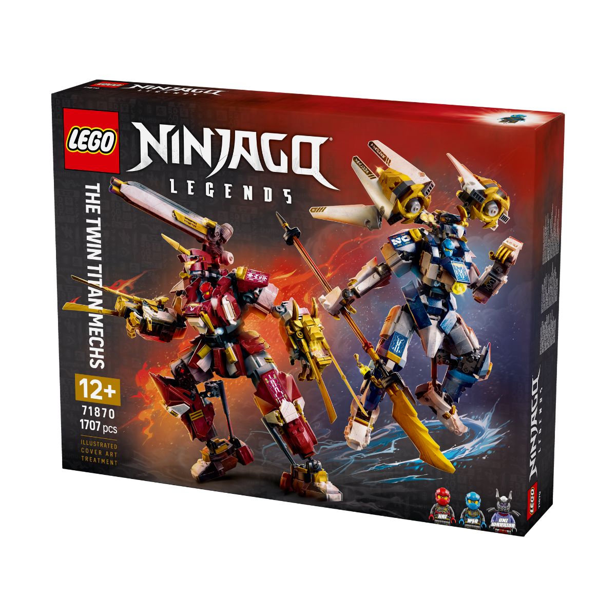 Đồ Chơi Lắp Ráp Bộ Đôi Chiến Giáp Titan LEGO NINJAGO 71870 (1707 chi tiết)
