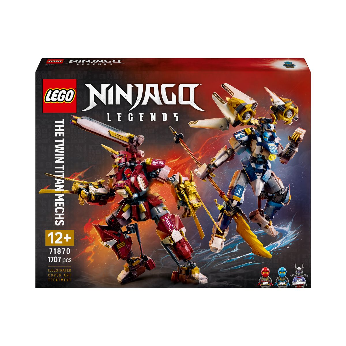 Đồ Chơi Lắp Ráp Bộ Đôi Chiến Giáp Titan LEGO NINJAGO 71870 (1707 chi tiết)