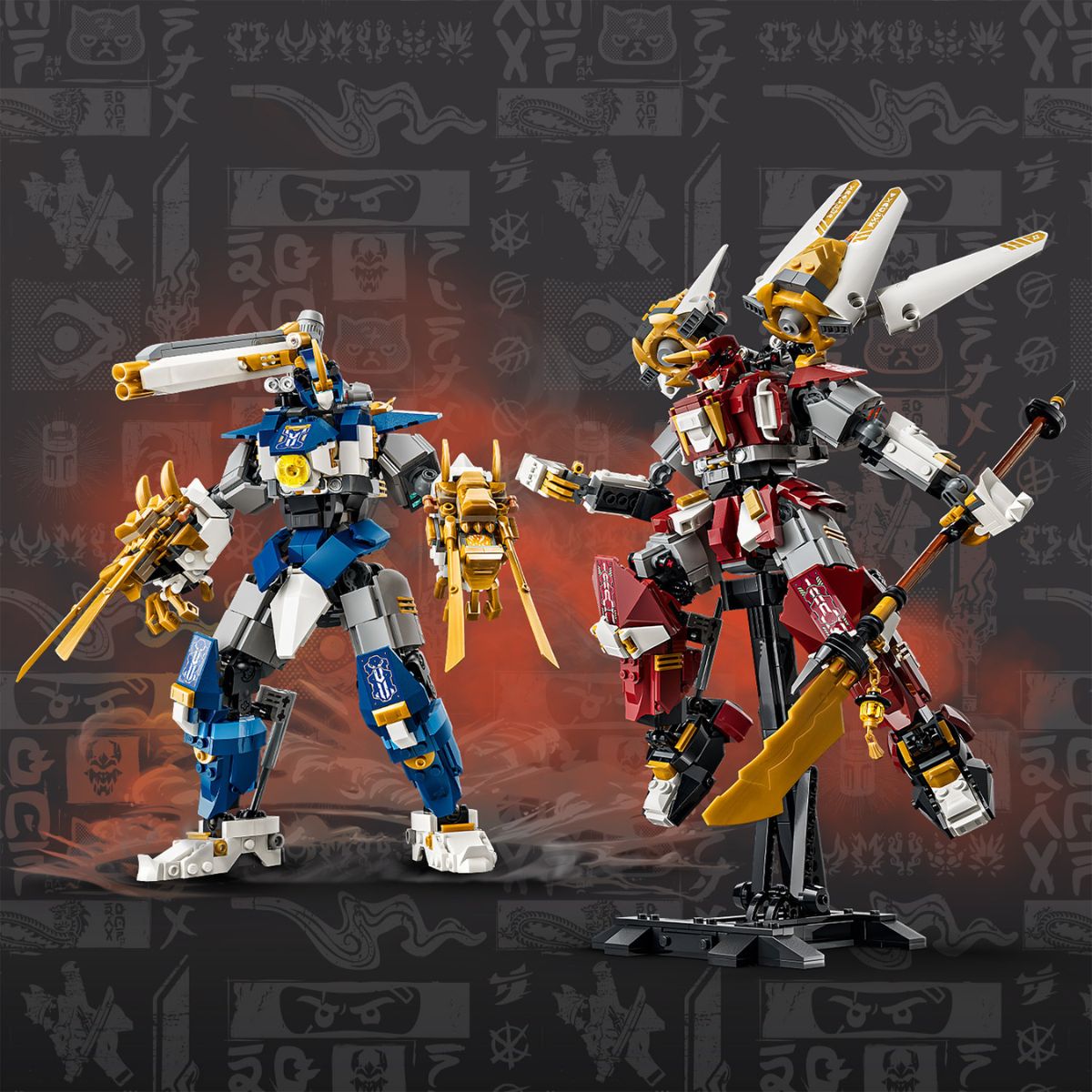 Đồ Chơi Lắp Ráp Bộ Đôi Chiến Giáp Titan LEGO NINJAGO 71870 (1707 chi tiết)