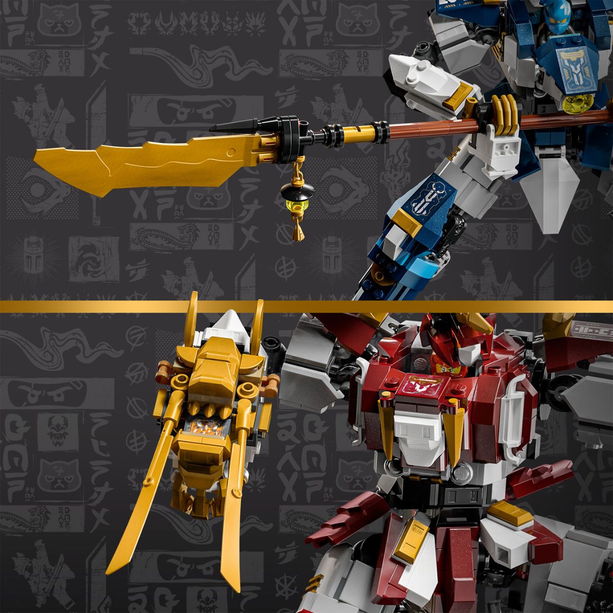 Đồ Chơi Lắp Ráp Bộ Đôi Chiến Giáp Titan LEGO NINJAGO 71870 (1707 chi tiết)