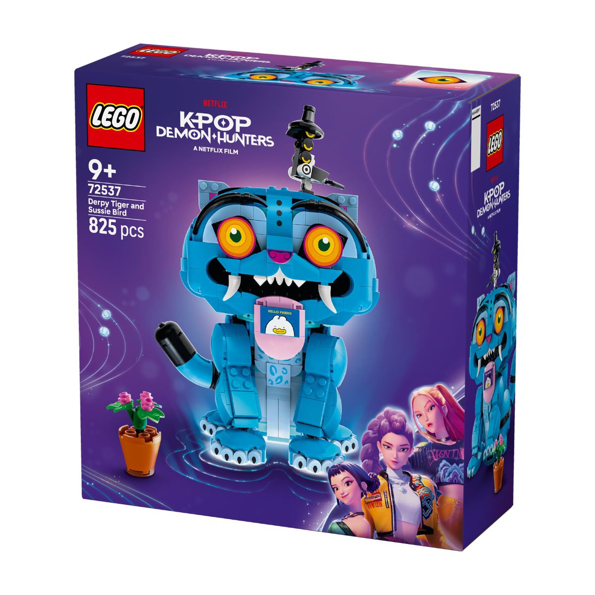 Đồ Chơi Lắp Ráp Bộ Đôi Hổ Derpy Và Chim Ác Là Sussie LEGO KPOP DEMON HUNTERS 72537 (825 Chi Tiết)