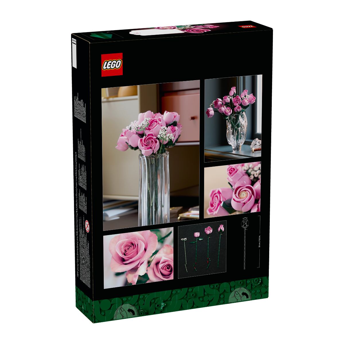 Đồ Chơi Lắp Ráp Bó Hoa Hồng Màu Hồng LEGO BOTANICALS 10374 (789 chi tiết)