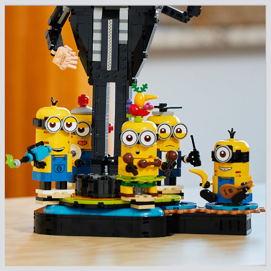 Đồ chơi lắp ráp Bữa tiệc bất ngờ của Gru và Minions LEGO MINIONS 75582