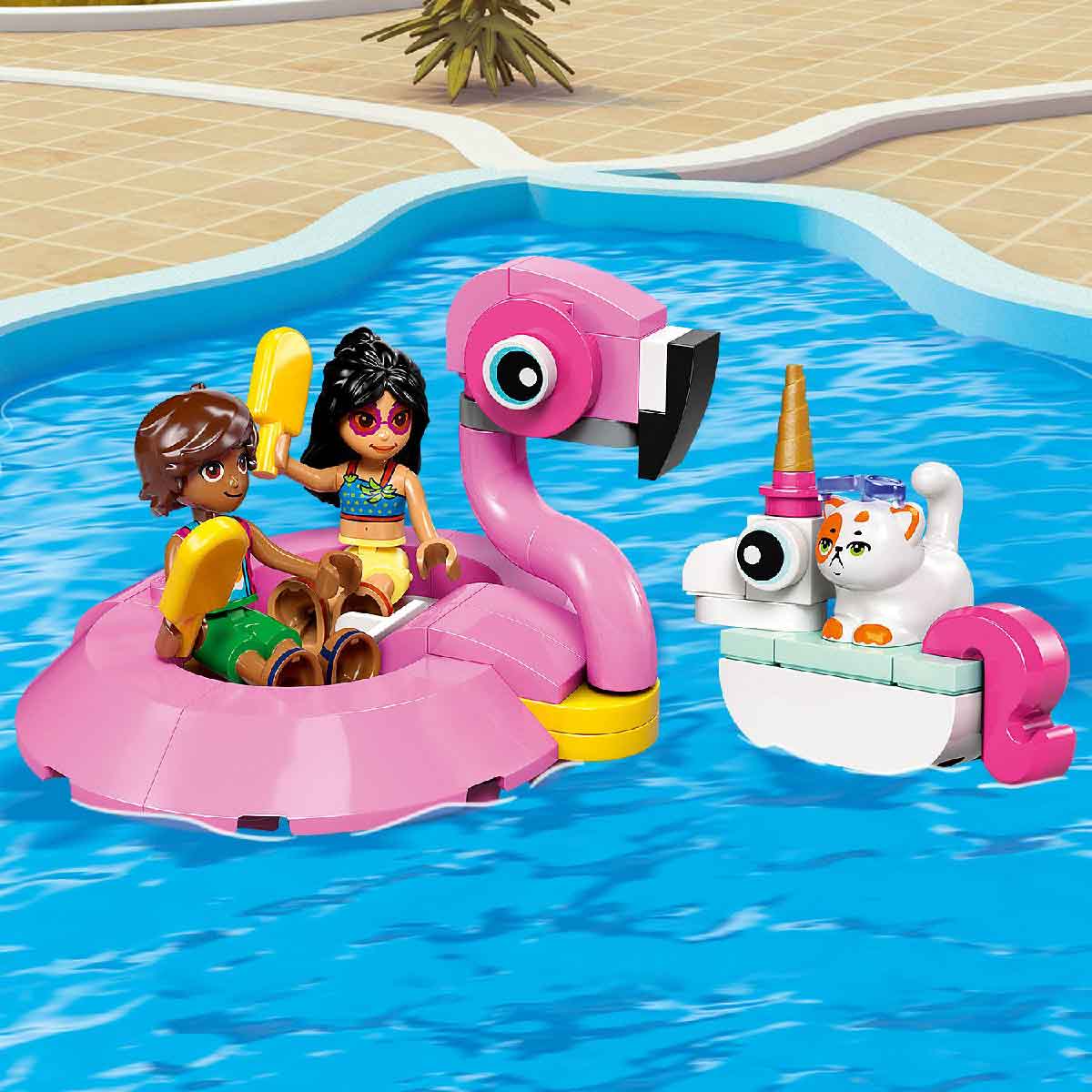 Đồ Chơi Lắp Ráp Bữa Tiệc Hồ Bơi Của Kỳ Lân Và Hồng Hạc LEGO FRIENDS 42658 (99 chi tiết)