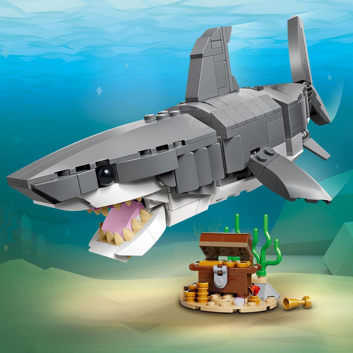 Đồ Chơi Lắp Ráp Cá Mập Đại Dương Và Rương Kho Báu LEGO CREATOR 31381
