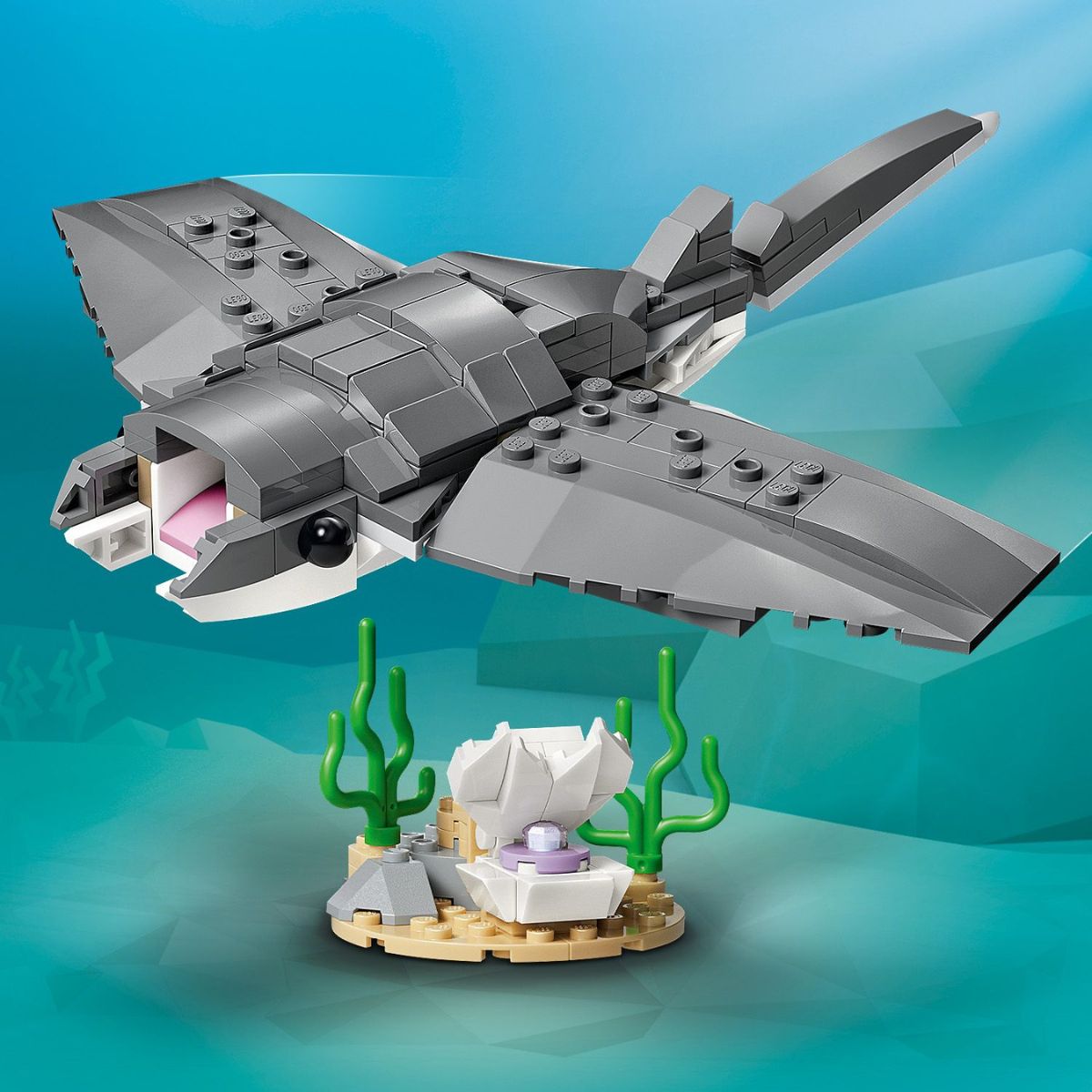 Đồ Chơi Lắp Ráp Cá Mập Đại Dương Và Rương Kho Báu LEGO CREATOR 31381