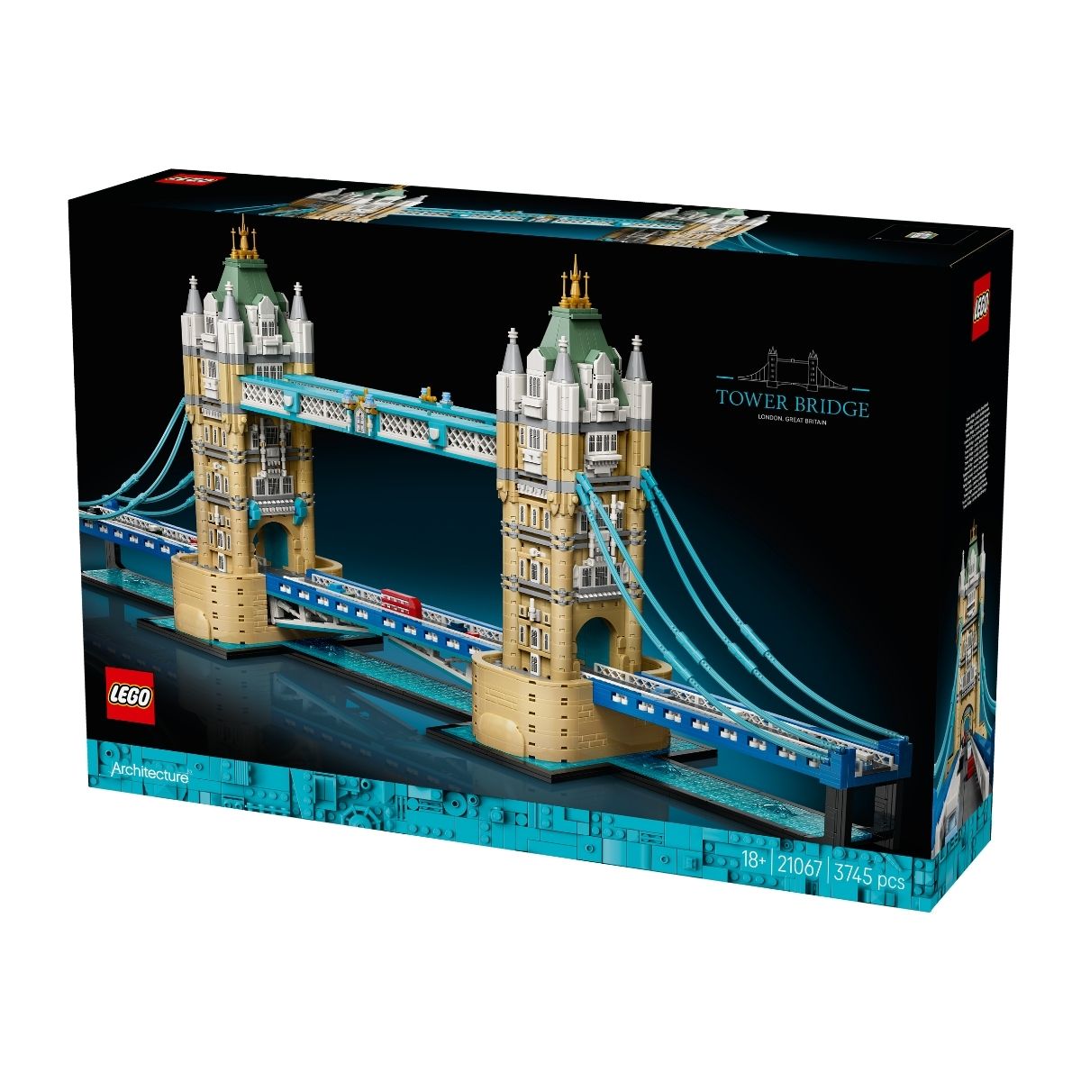 Đồ Chơi Lắp Ráp Cầu Tháp Luân Đôn - Tower Bridge LEGOARCHITECTURE 21067 (3745 Chi Tiết)