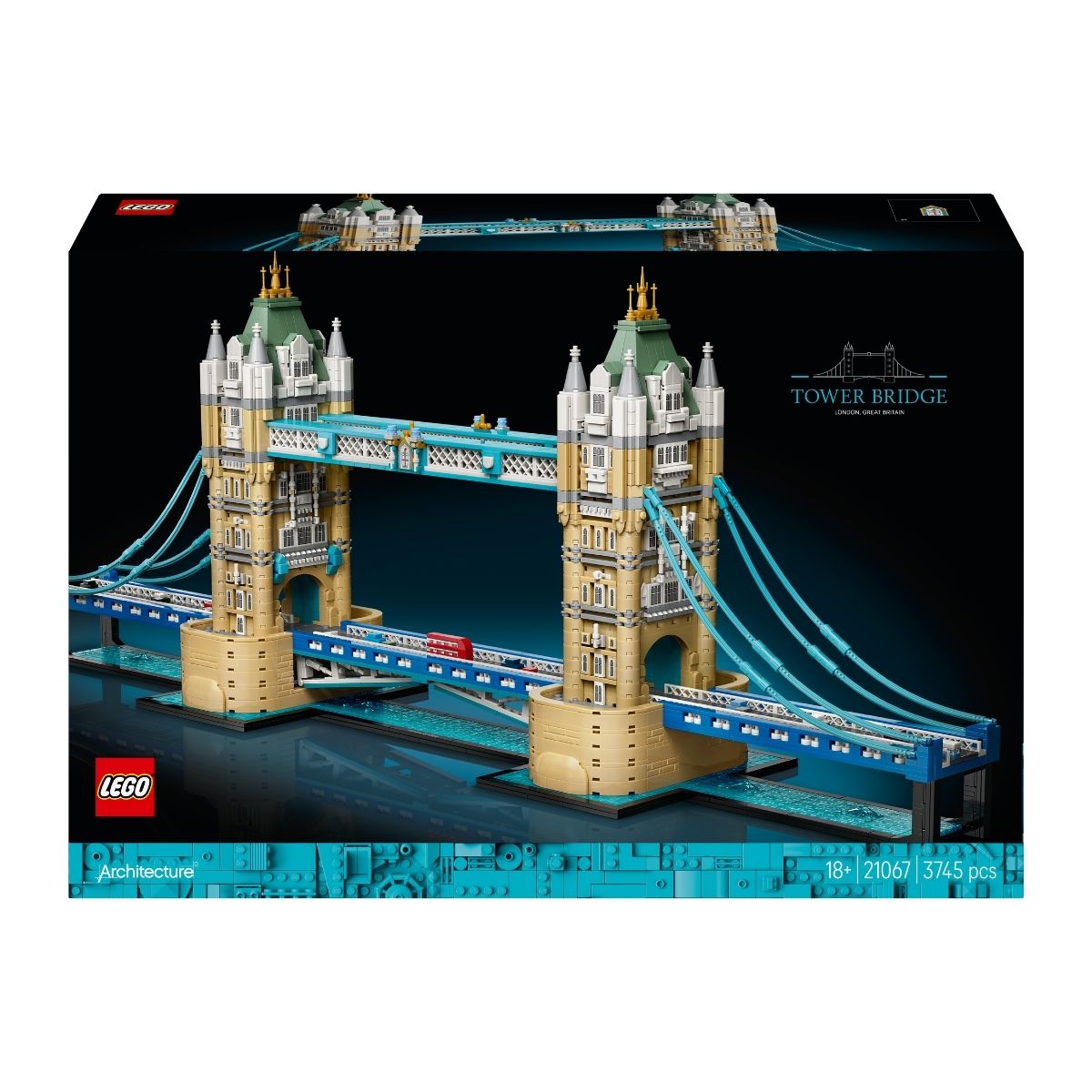 Đồ Chơi Lắp Ráp Cầu Tháp Luân Đôn - Tower Bridge LEGOARCHITECTURE 21067 (3745 Chi Tiết)