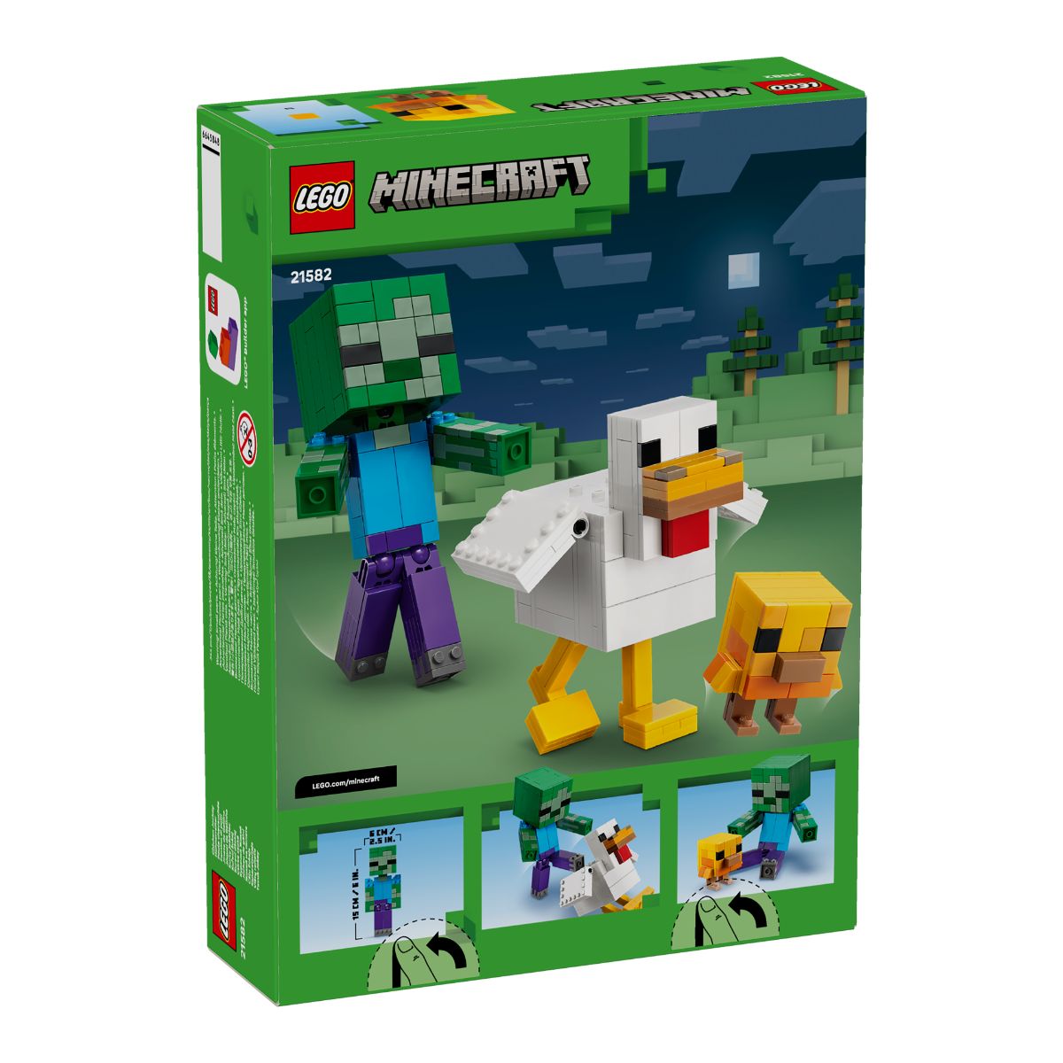 Đồ Chơi Lắp Ráp Chicken Jockey LEGO MINECRAFT 21582 (344 Chi Tiết)