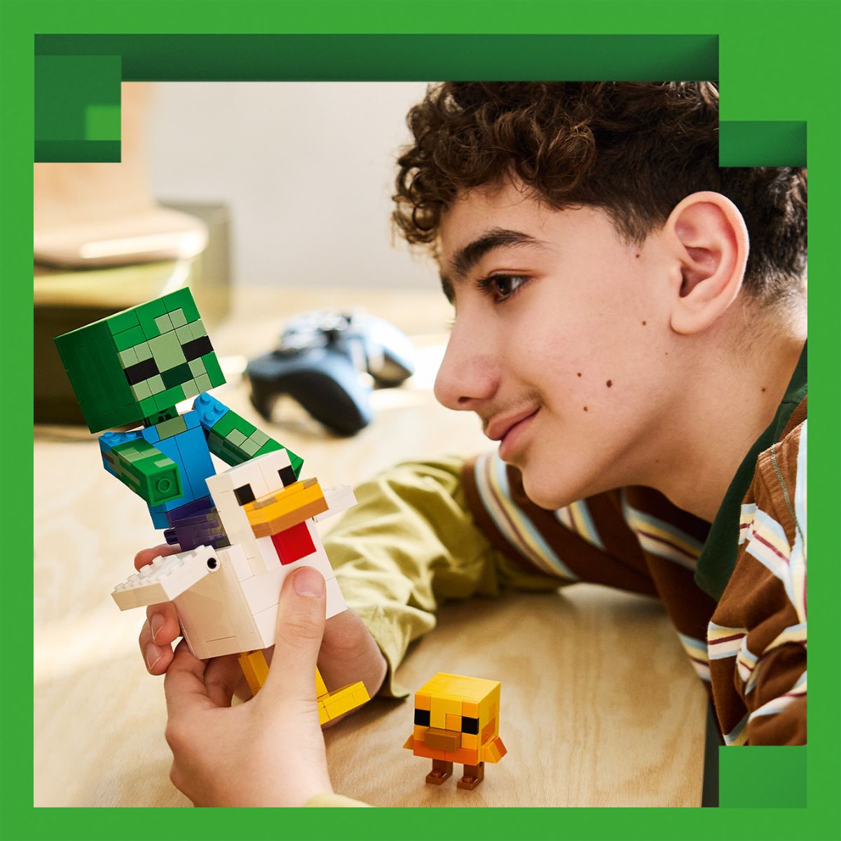 Đồ Chơi Lắp Ráp Chicken Jockey LEGO MINECRAFT 21582 (344 Chi Tiết)