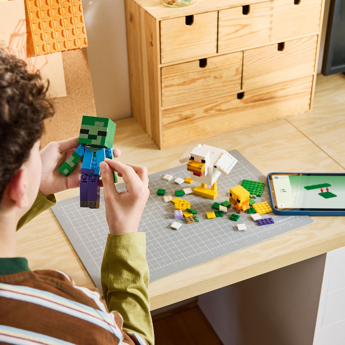 Đồ Chơi Lắp Ráp Chicken Jockey LEGO MINECRAFT 21582 (344 Chi Tiết)