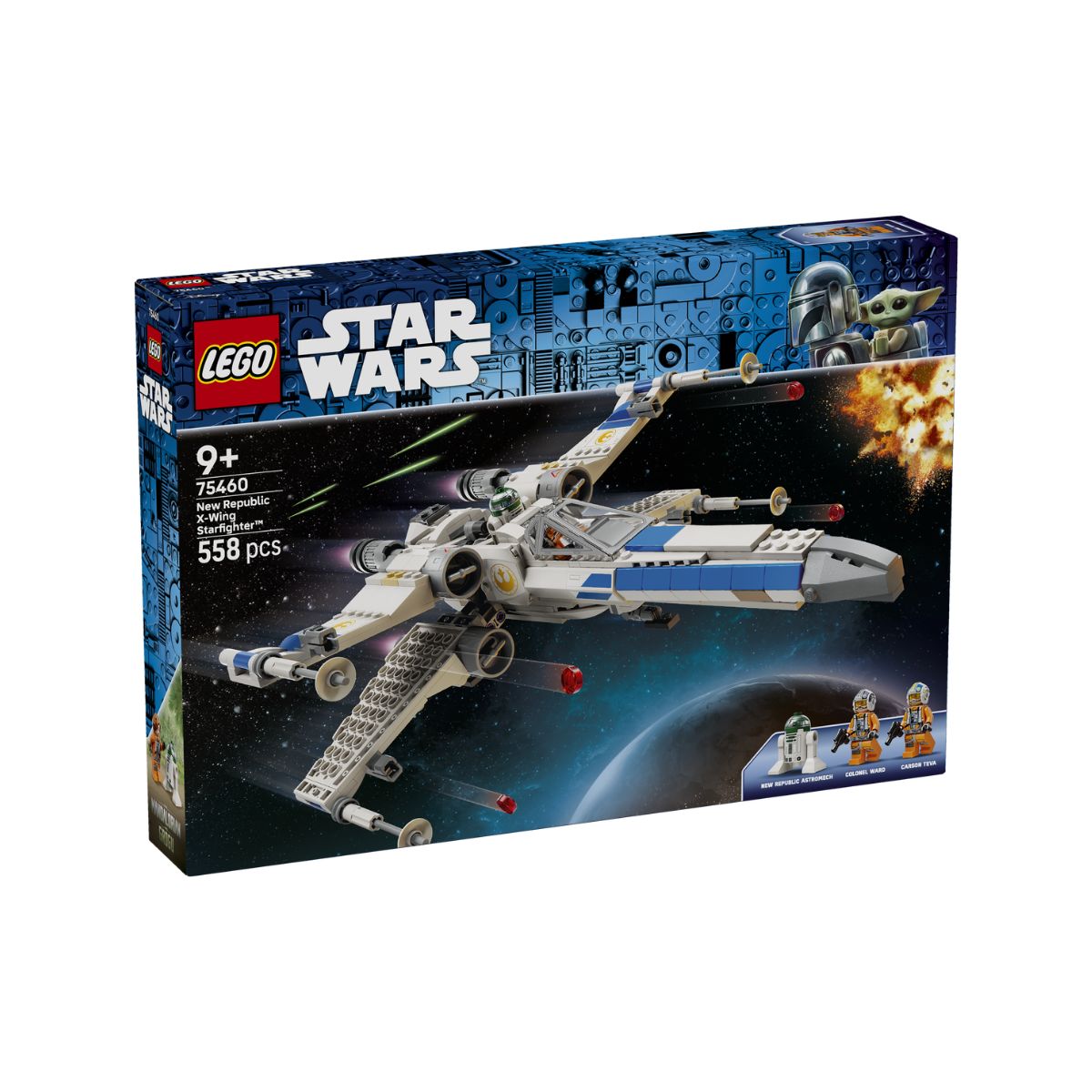 Đồ Chơi Lắp Ráp Chiến Đấu Cơ X-Wing Thuộc New Republic LEGO STAR WARS 75460 (558 Chi Tiết)