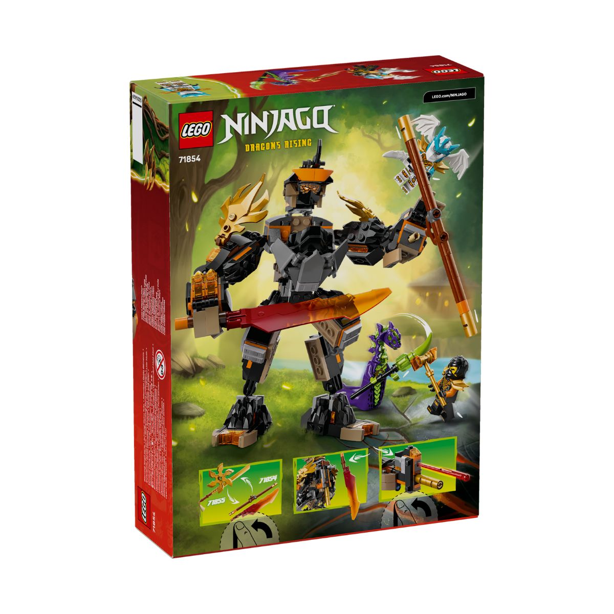 Đồ Chơi Lắp Ráp Chiến Giáp Của Cole & Rồng Của Zane LEGO NINJAGO 71854