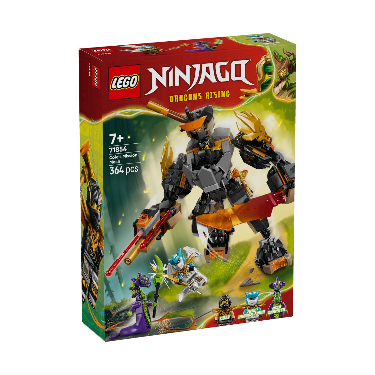 Đồ Chơi Lắp Ráp Chiến Giáp Của Cole & Rồng Của Zane LEGO NINJAGO 71854