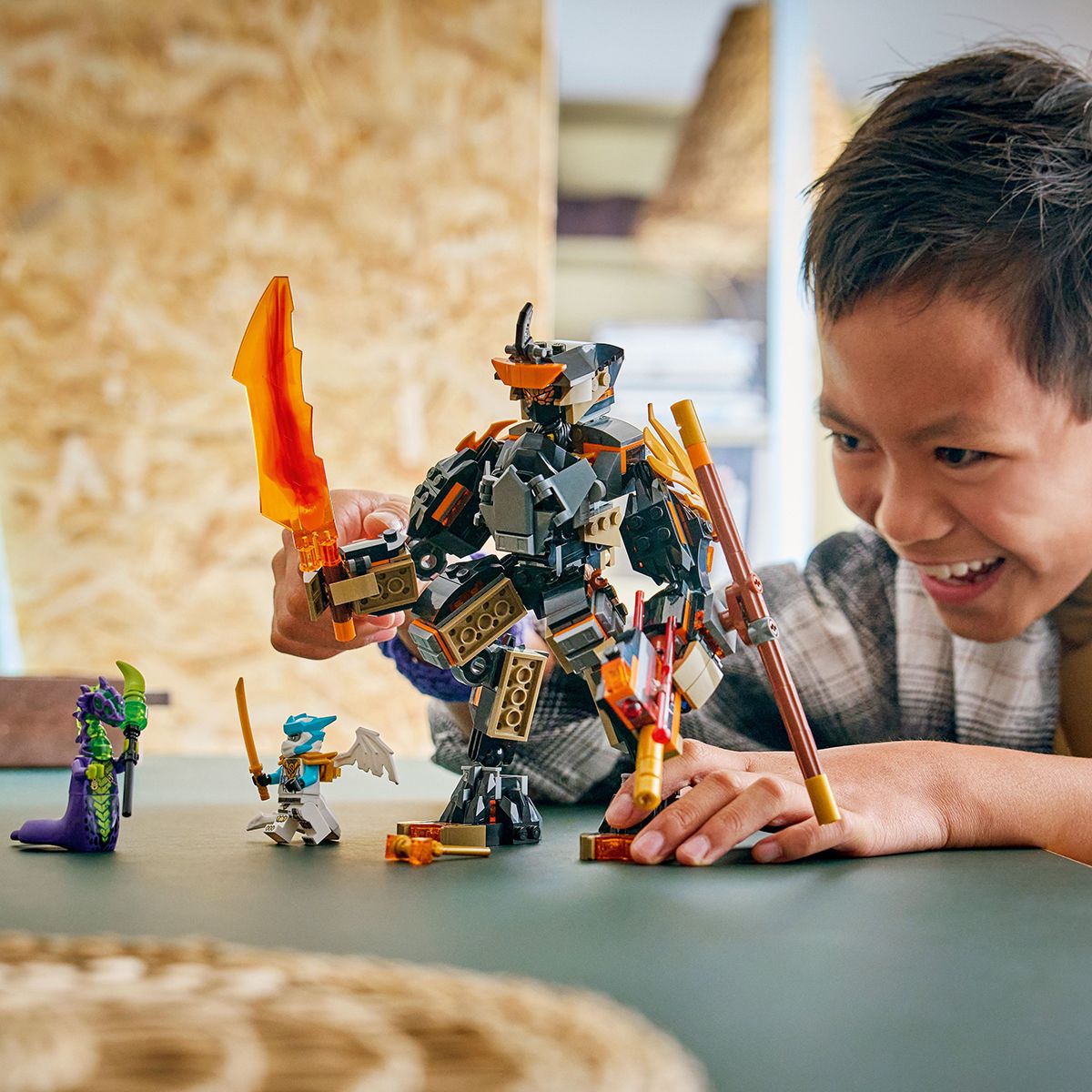 Đồ Chơi Lắp Ráp Chiến Giáp Của Cole & Rồng Của Zane LEGO NINJAGO 71854