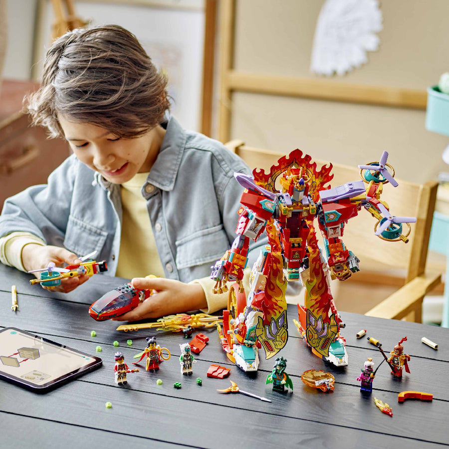 Đồ Chơi Lắp Ráp Chiến Giáp Lửa Của Nezha LEGO MONKIE KID 80057 (1163 chi tiết)