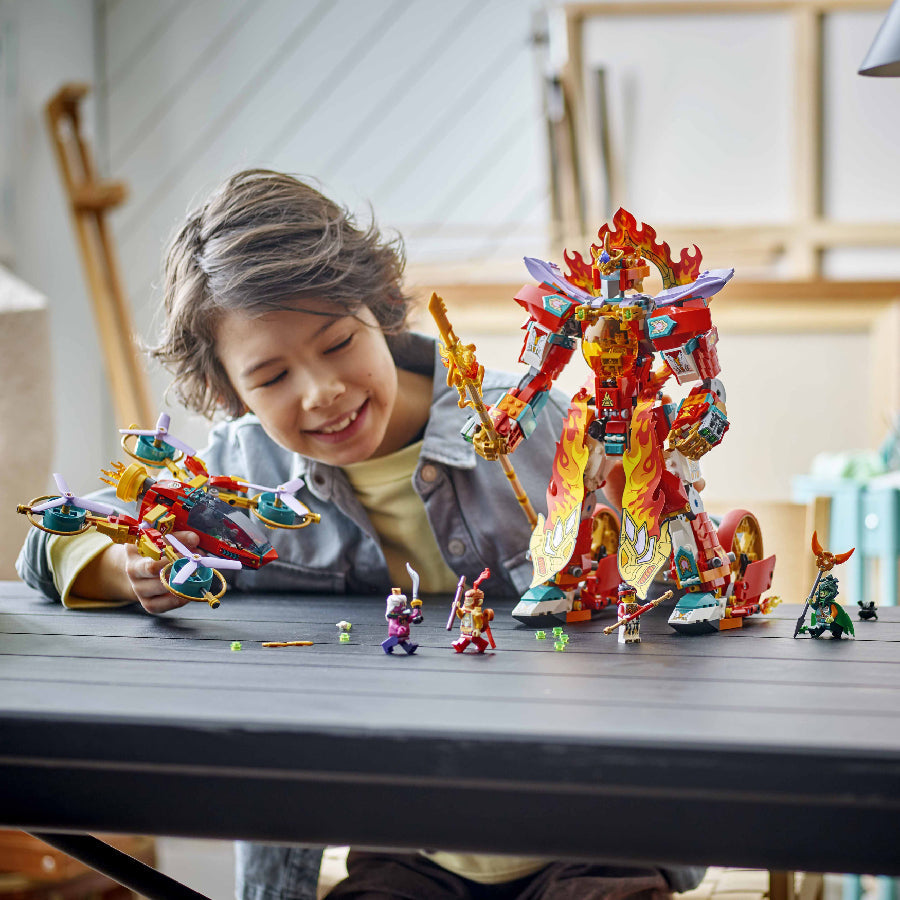 Đồ Chơi Lắp Ráp Chiến Giáp Lửa Của Nezha LEGO MONKIE KID 80057 (1163 chi tiết)