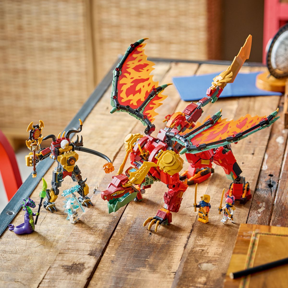 Đồ Chơi Lắp Ráp Chiến Giáp Rồng Biến Hình Của Wyldfyre LEGO NINJAGO 71868 (821 chi tiết)