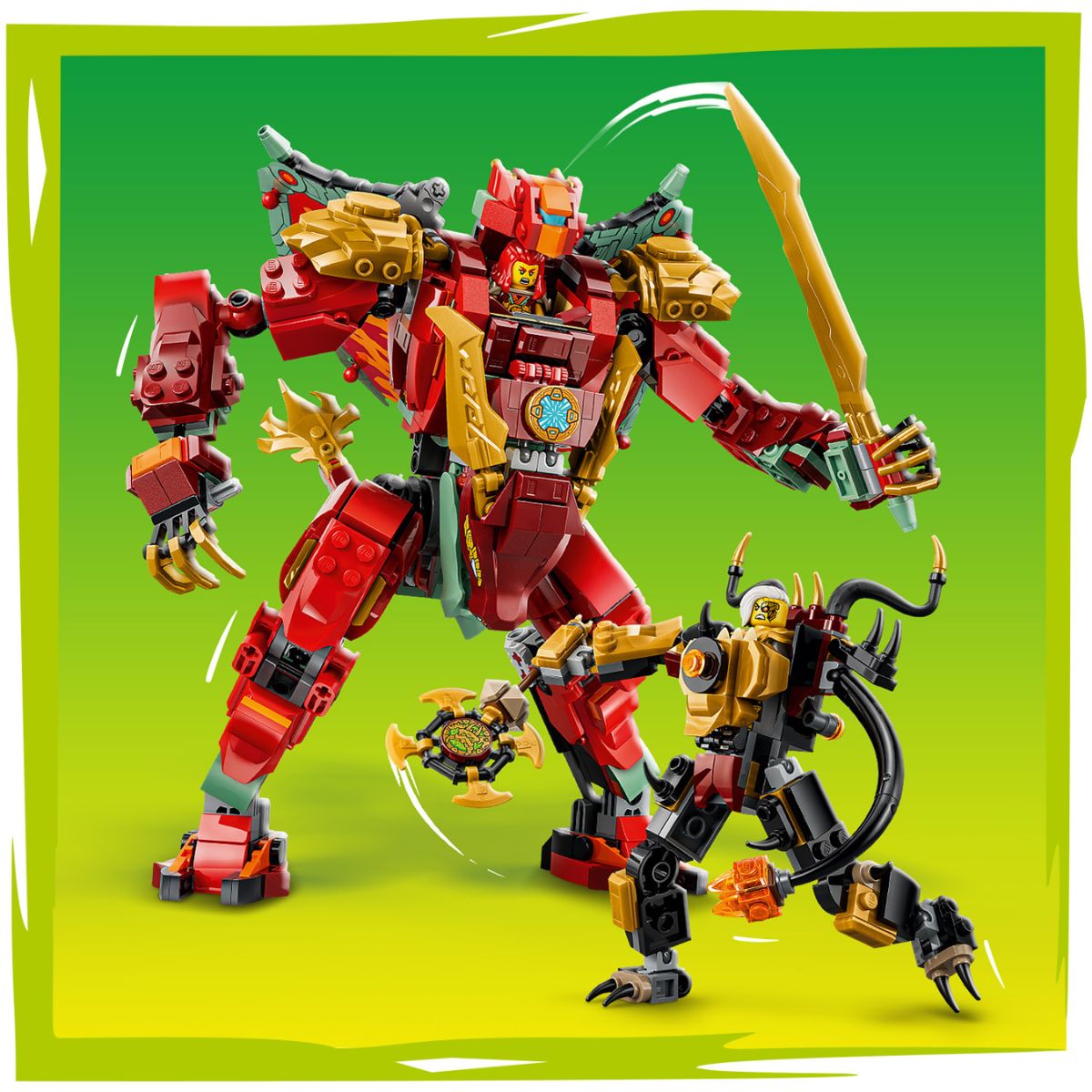 Đồ Chơi Lắp Ráp Chiến Giáp Rồng Biến Hình Của Wyldfyre LEGO NINJAGO 71868 (821 chi tiết)