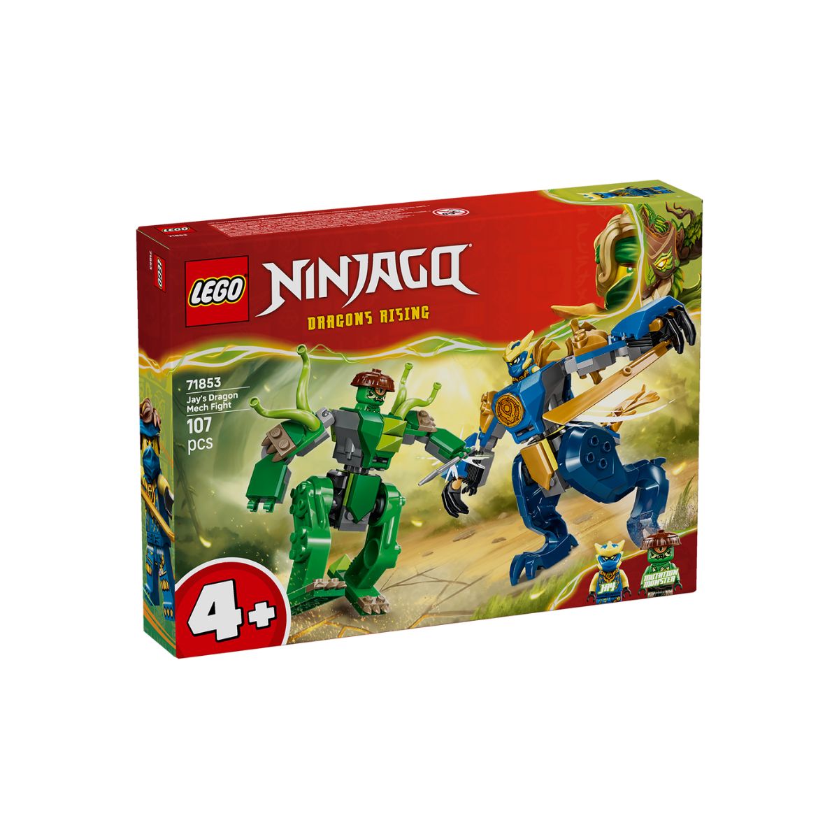 Đồ Chơi Lắp Ráp Chiến Giáp Rồng Của Jay LEGO NINJAGO 71853 (107 Chi Tiết)