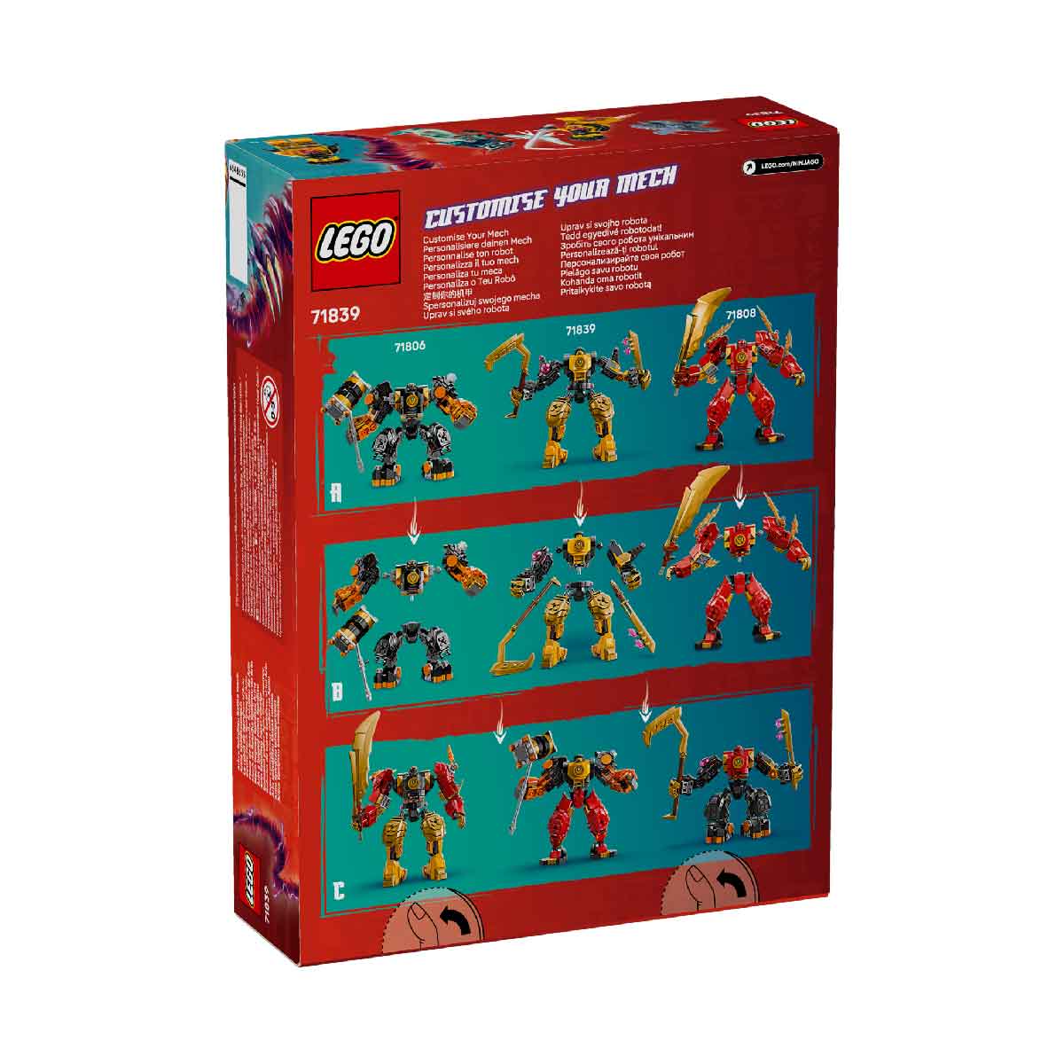 Đồ Chơi Lắp Ráp Chiến Giáp Spinjitzu Của Arin LEGO NINJAGO 71839