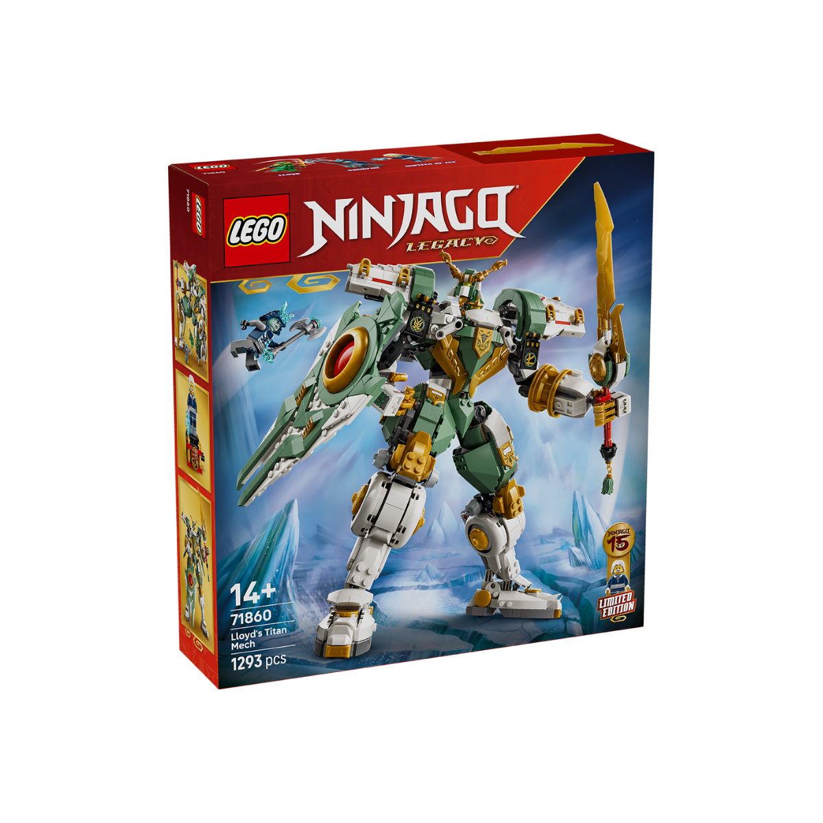 Đồ Chơi Lắp Ráp Chiến Giáp Titan Của Lloyd – Kỷ Niệm 15 Năm LEGO NINJAGO 71860 (1.293 Chi Tiết)