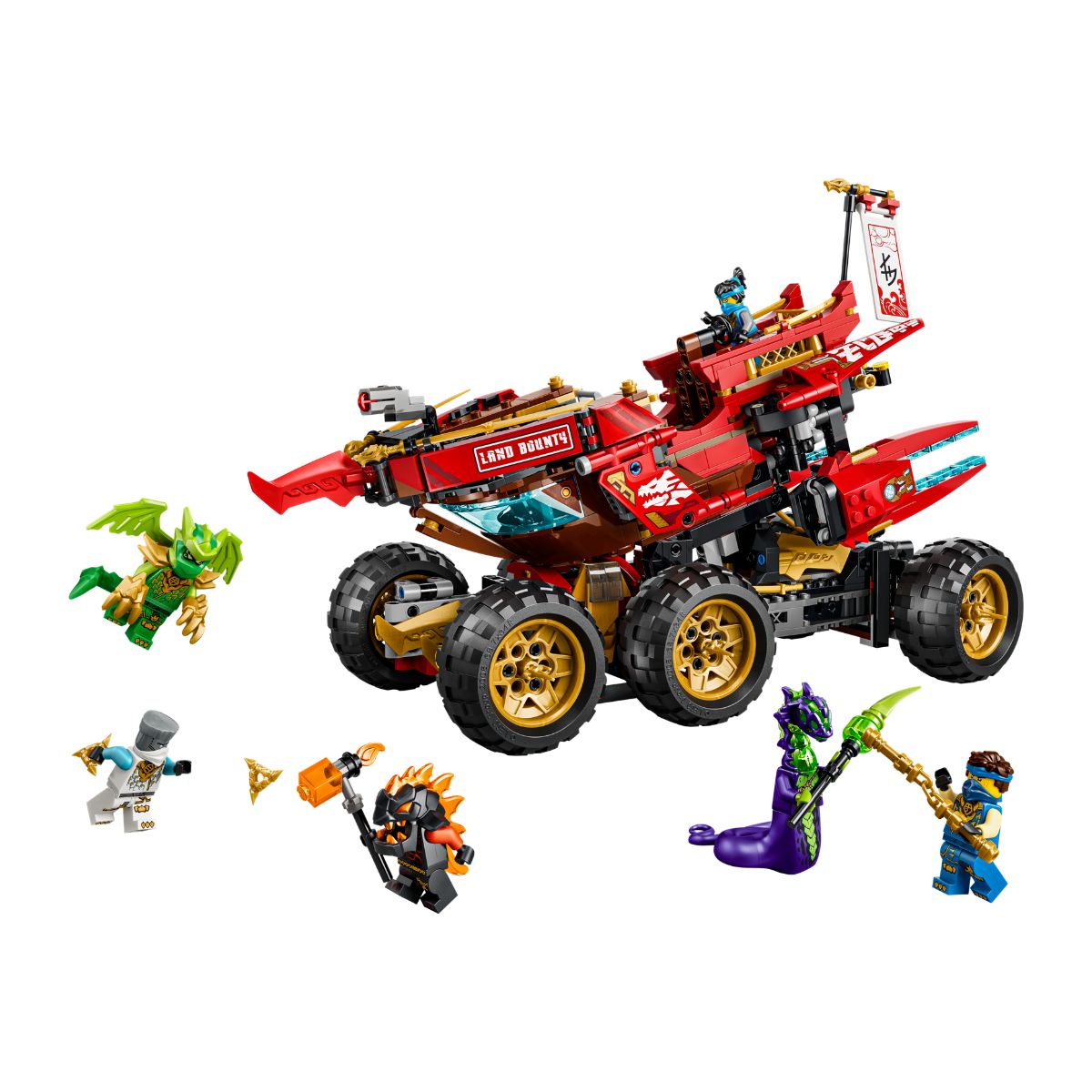Đồ Chơi Lắp Ráp Chiến Hạm Land Bounty LEGO NINJAGO 71869 (1214 chi tiết)