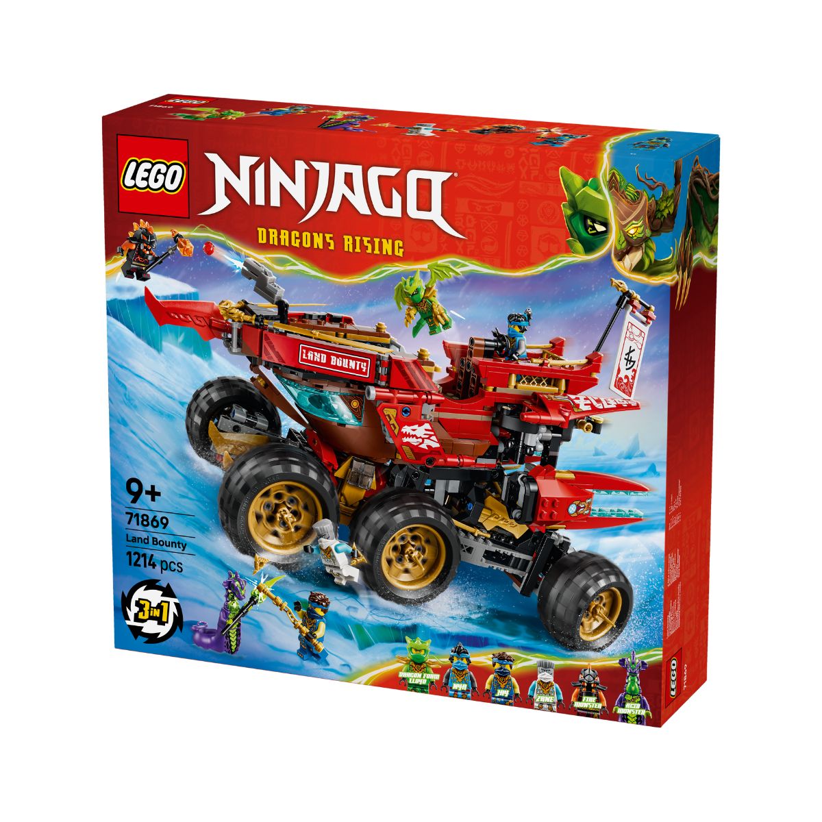 Đồ Chơi Lắp Ráp Chiến Hạm Land Bounty LEGO NINJAGO 71869 (1214 chi tiết)