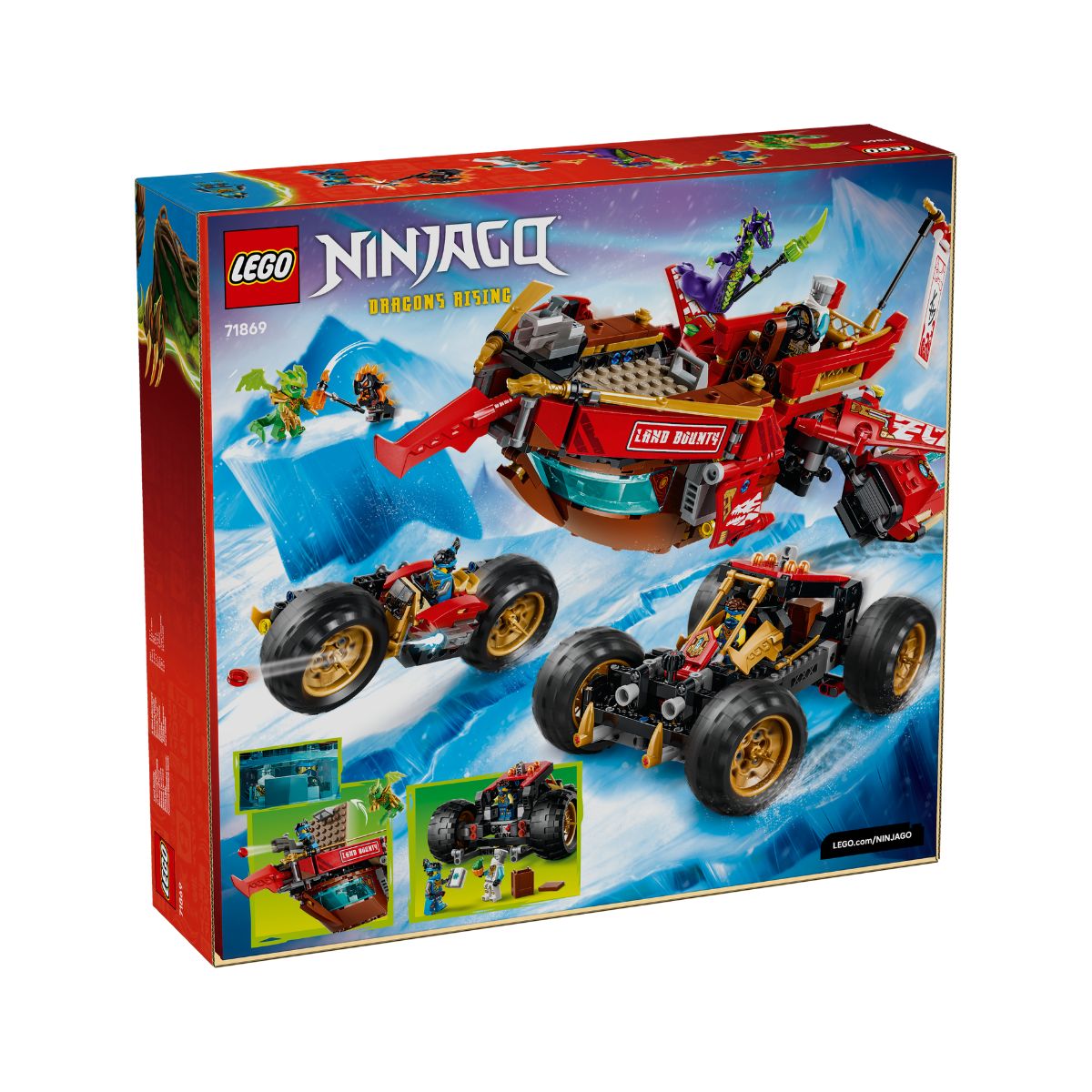Đồ Chơi Lắp Ráp Chiến Hạm Land Bounty LEGO NINJAGO 71869 (1214 chi tiết)