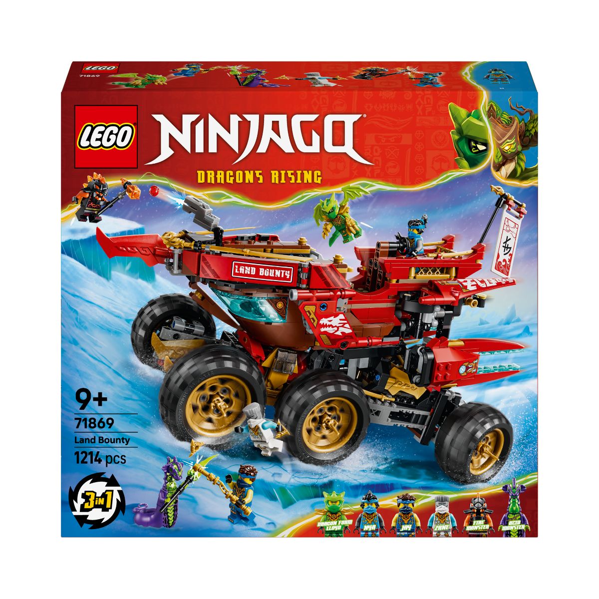 Đồ Chơi Lắp Ráp Chiến Hạm Land Bounty LEGO NINJAGO 71869 (1214 chi tiết)