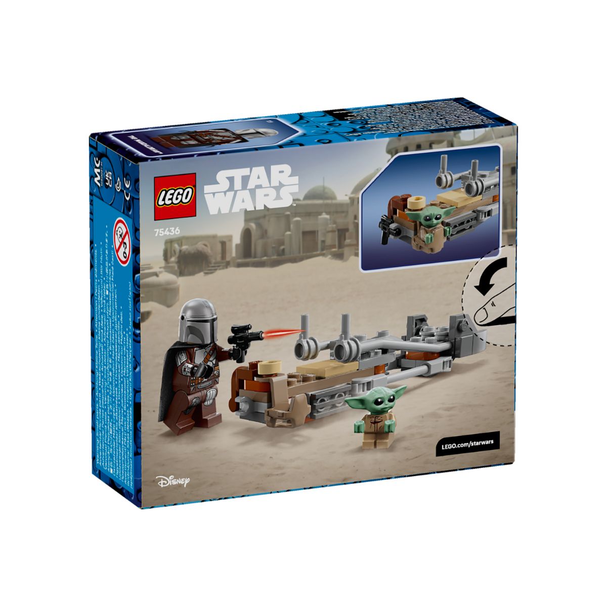Đồ Chơi Lắp Ráp Chiến Xa Bay Của Mandalorian & Grogu LEGO STAR WARS 75436 (58 chi tiết)
