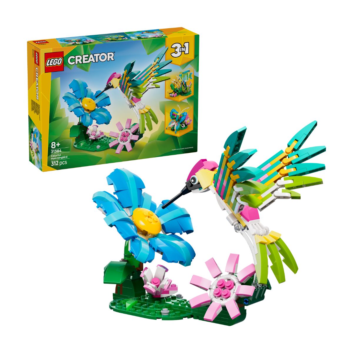Đồ Chơi Lắp Ráp Chim Ruồi Ngũ Sắc LEGO CREATOR 31384 (312 chi tiết)
