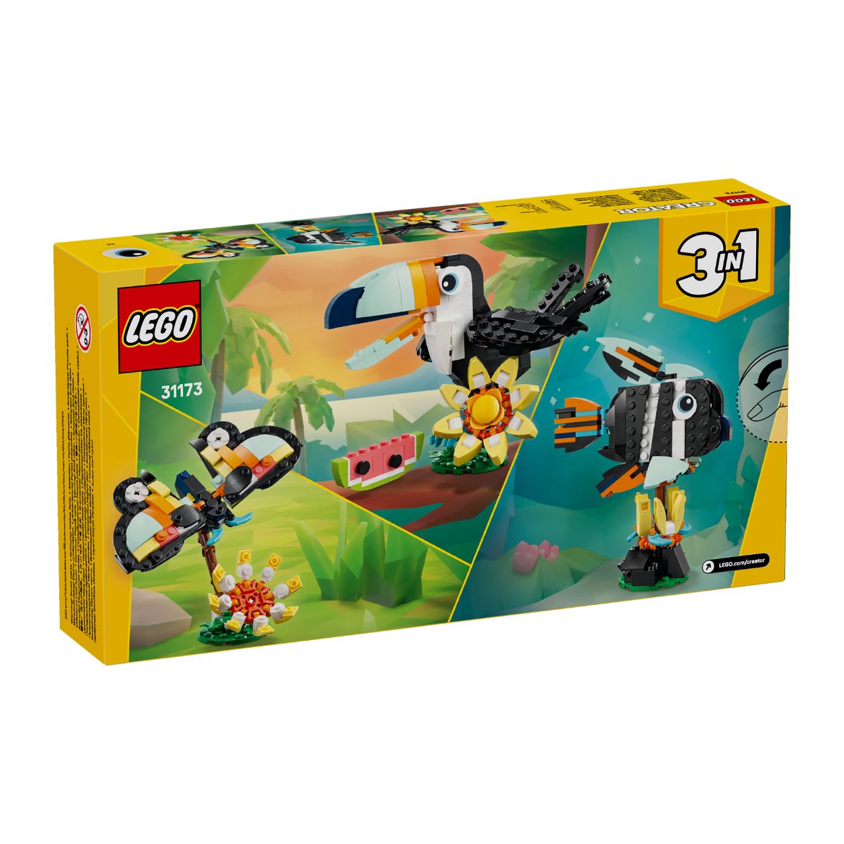 Đồ Chơi Lắp Ráp Chim Toucan LEGO CREATOR 31173 (225 chi tiết)